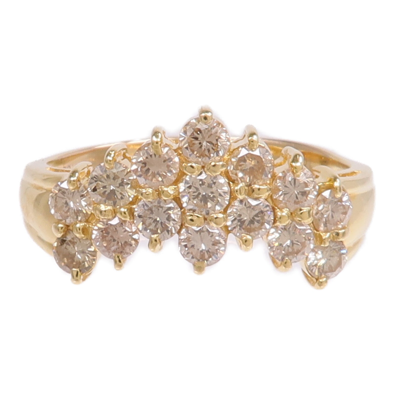 JEWELRY 【激減優惠】18K黃金Diamond Ring鑽石戒指US#8