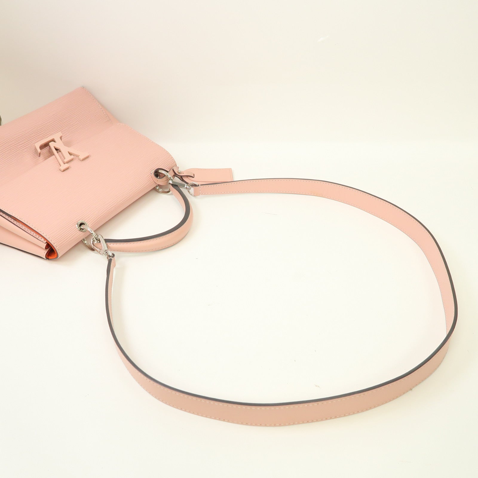 LOUIS VUITTON 【激減優惠】Epi Grenelle PM銀扣手挽肩背兩用袋粉紅色