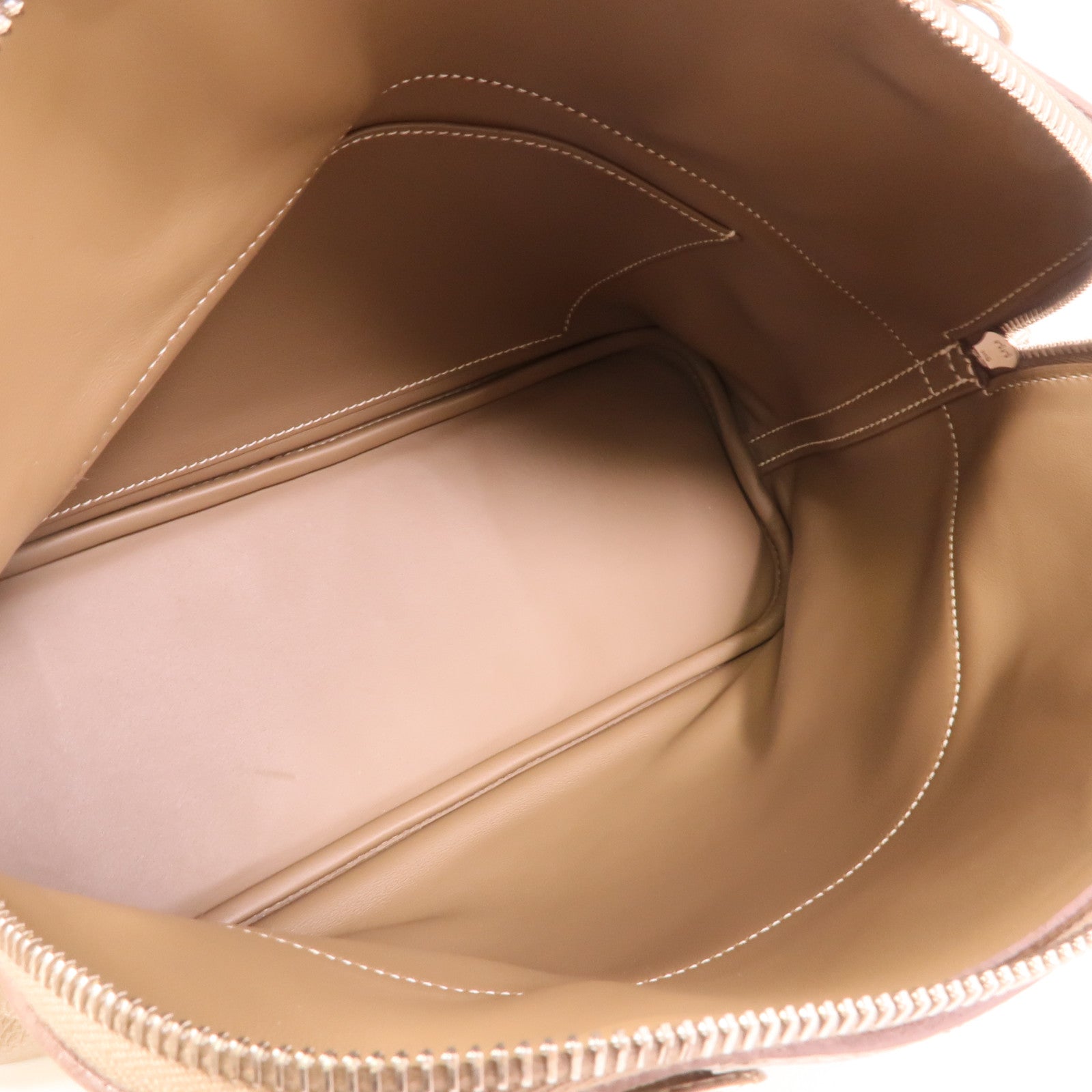 HERMES Clemence皮革Bolide 31手挽肩背兩用袋Etoupe