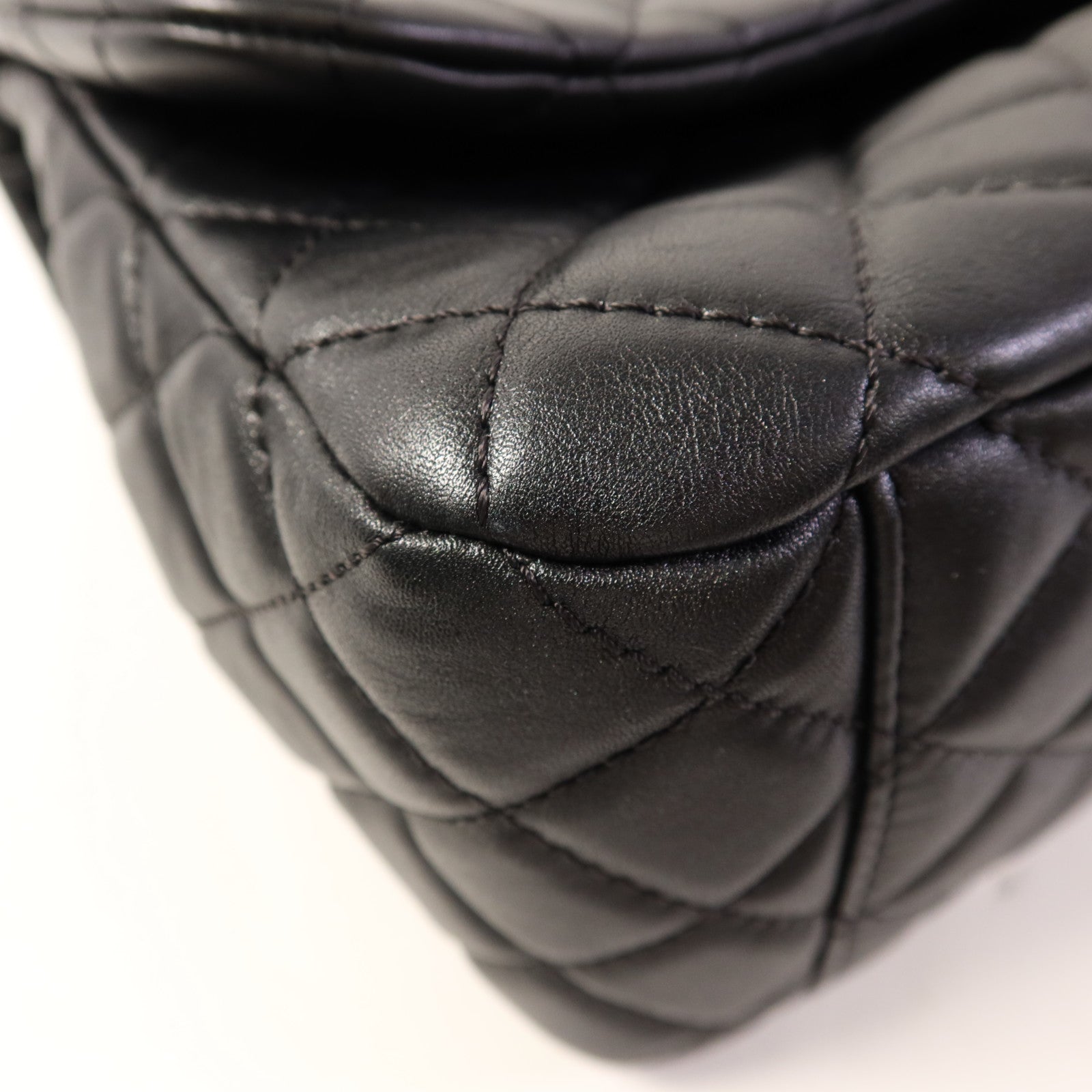 CHANEL 羊皮皮革Classic Flap Bag 40金扣鏈帶肩背袋