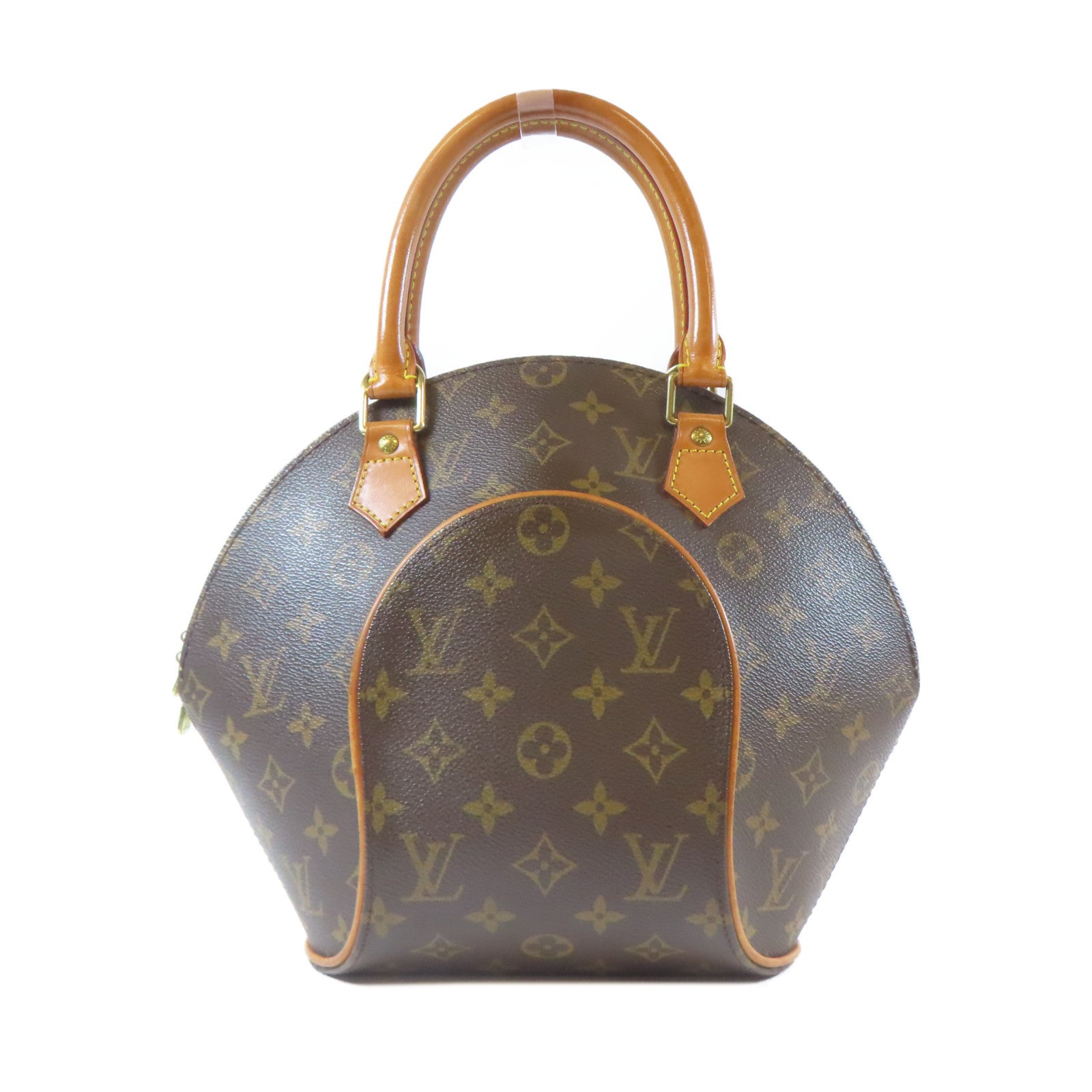 LOUIS VUITTON 【激減優惠】Monogram Elipse PM金扣手挽袋啡色