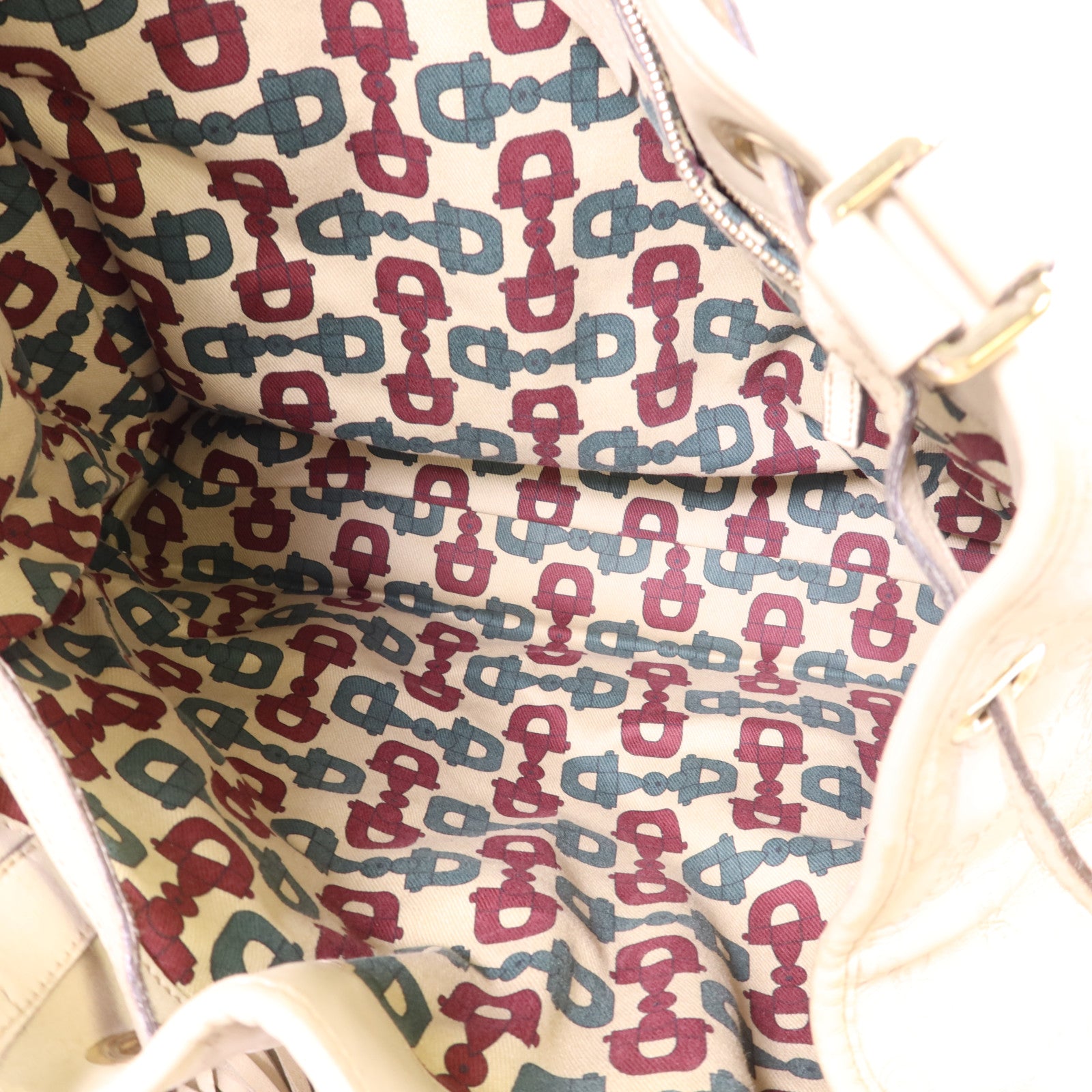 GUCCI 牛皮皮革Guccissima Braided Peggy Tote銀扣肩背袋