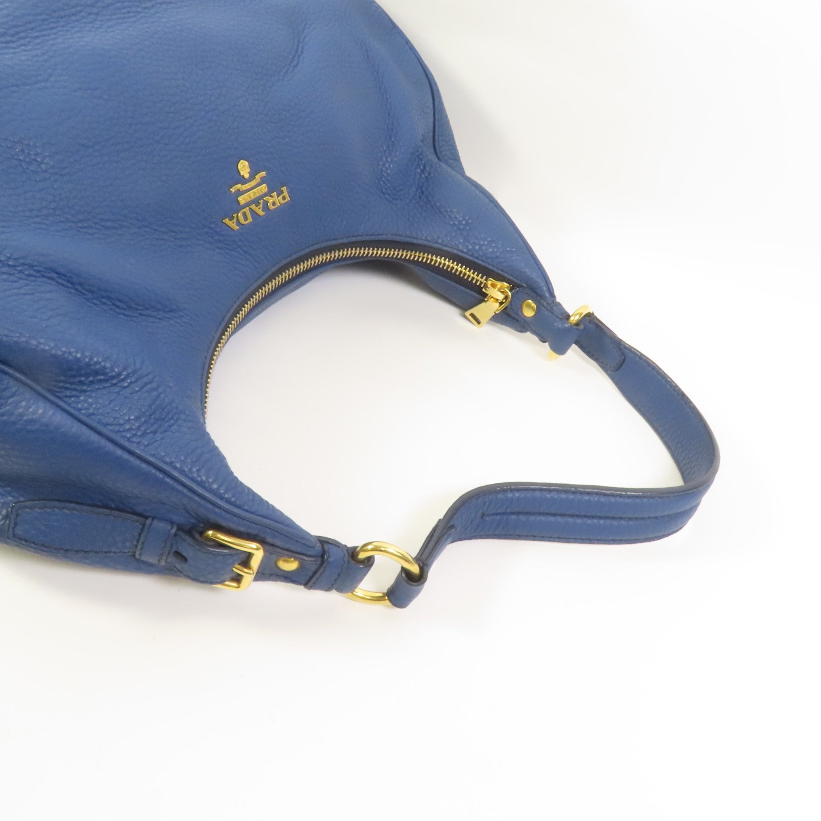 PRADA 牛皮皮革Shoulder Bag金扣肩背袋