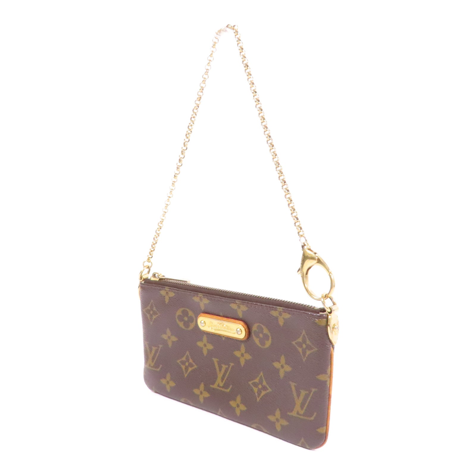 LOUIS VUITTON Monogram Pochette Milla金扣手挽袋