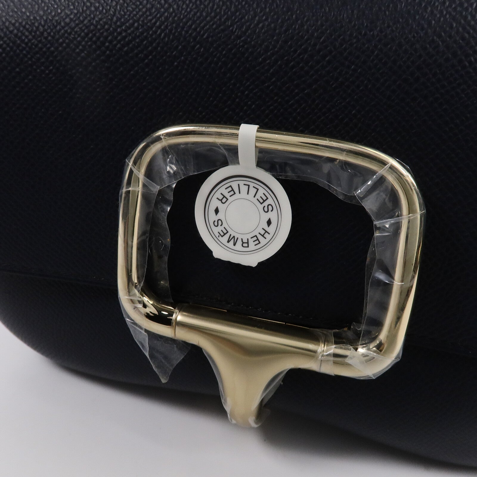 HERMES Epsom皮革Della Cavalleria Elan肩背袋Blue Indigo