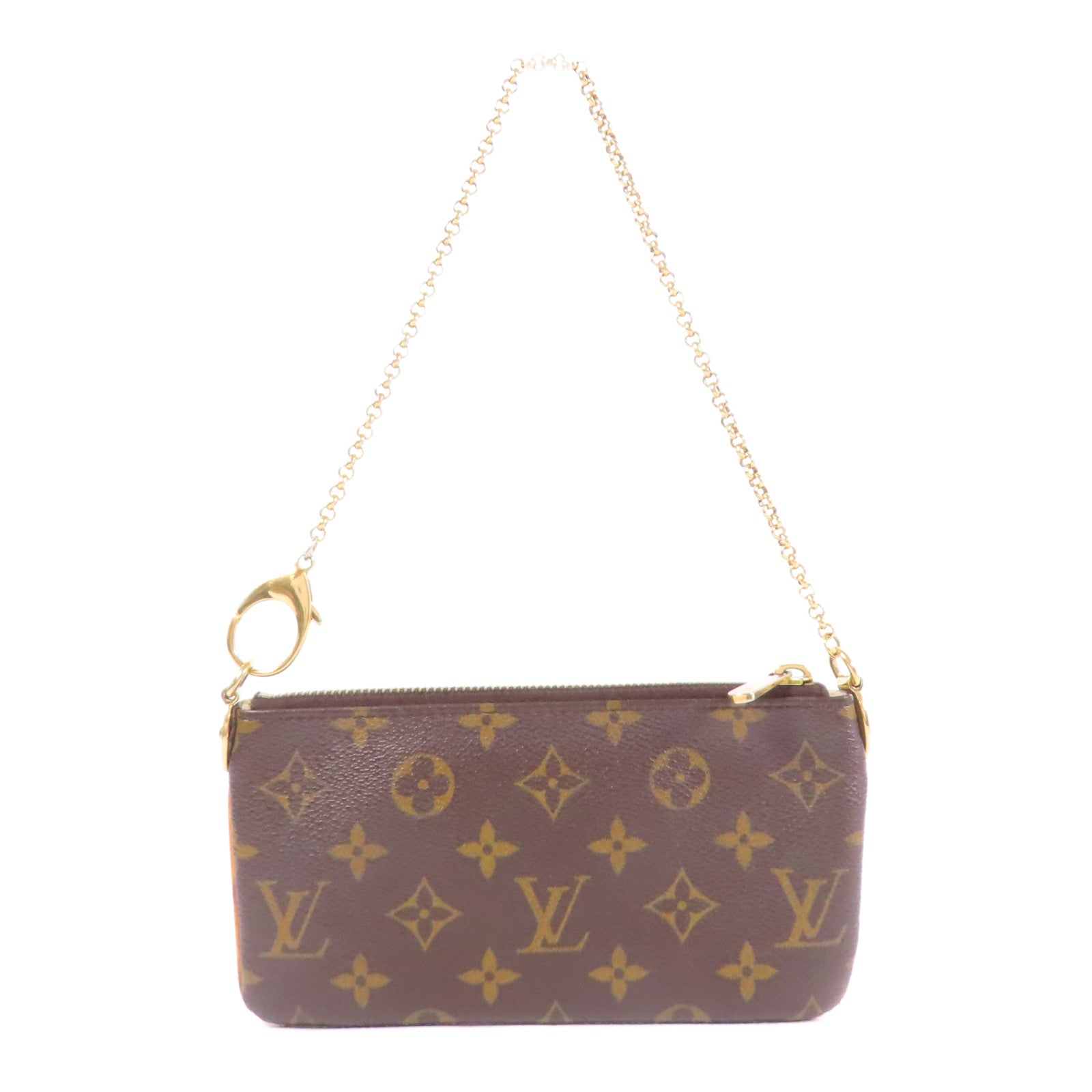 LOUIS VUITTON Monogram Pochette Milla金扣手挽袋