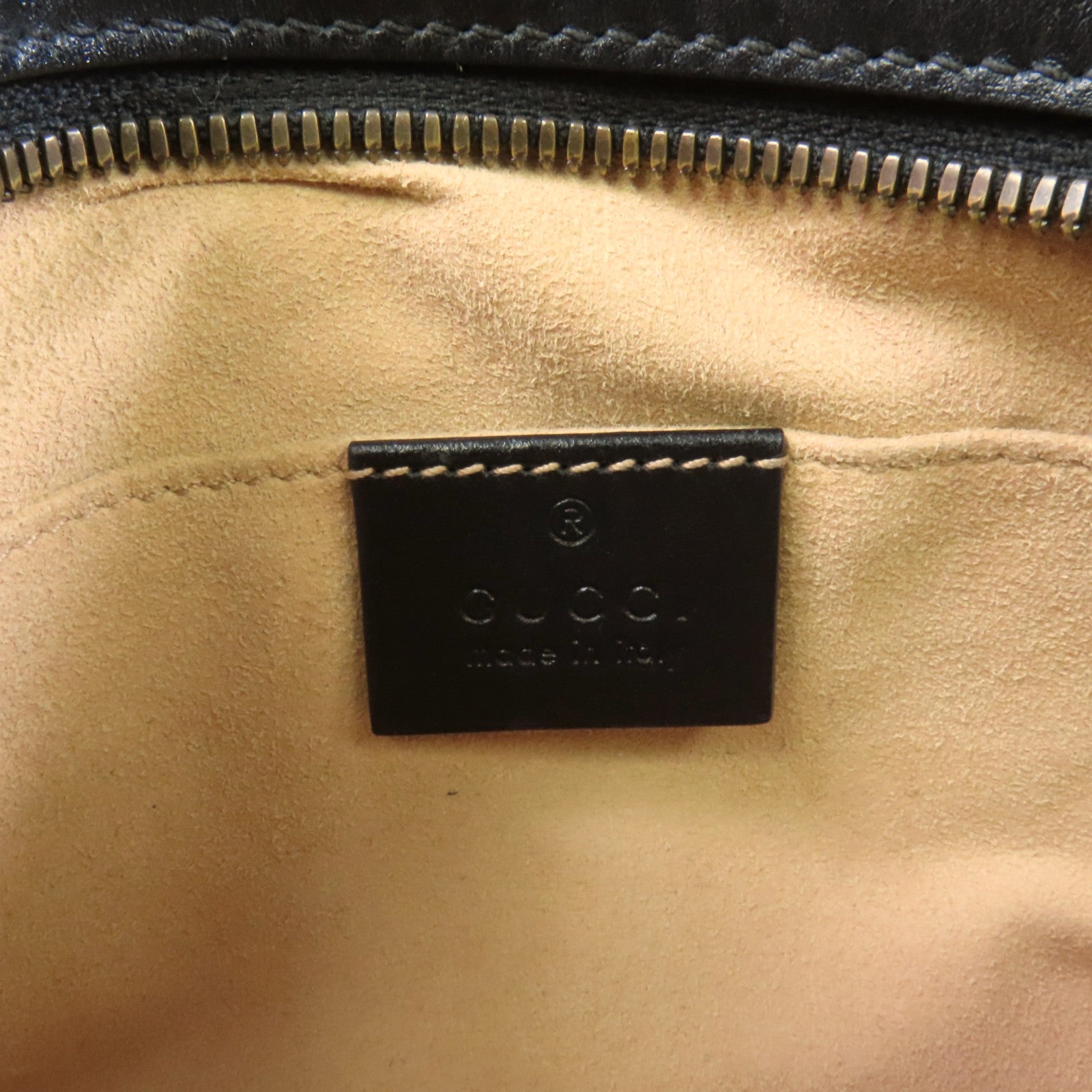 GUCCI 牛皮皮革GG Marmont金扣鏈帶肩背袋