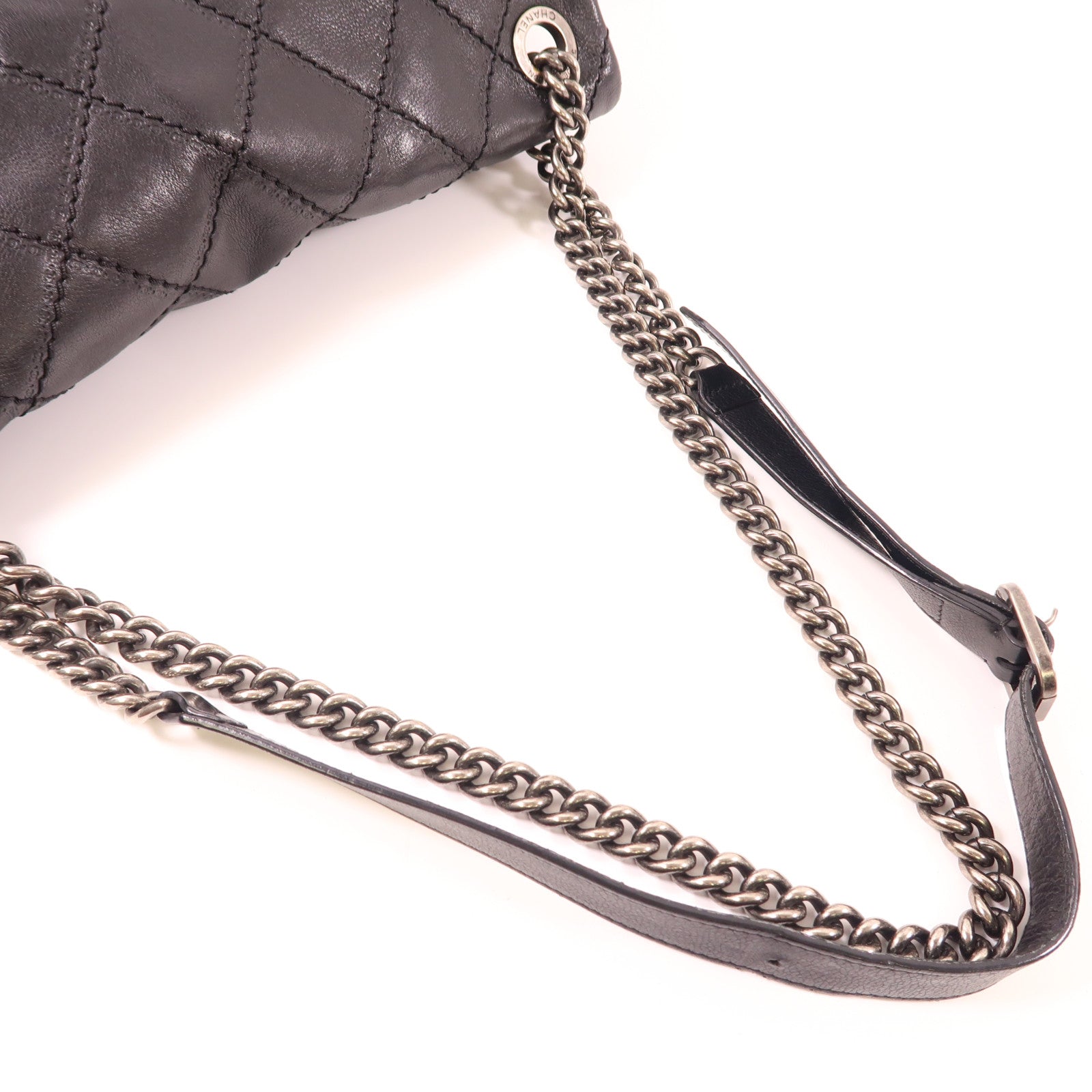 CHANEL 羊皮皮革Chain Shoulder鏈帶肩背袋