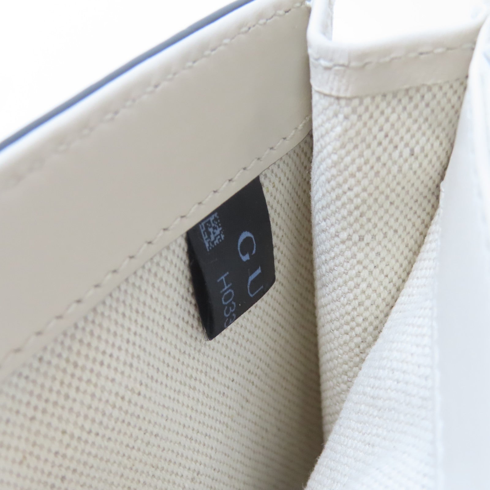 GUCCI 【激減優惠】牛皮皮革Shoulder Bag銀扣肩背袋白色