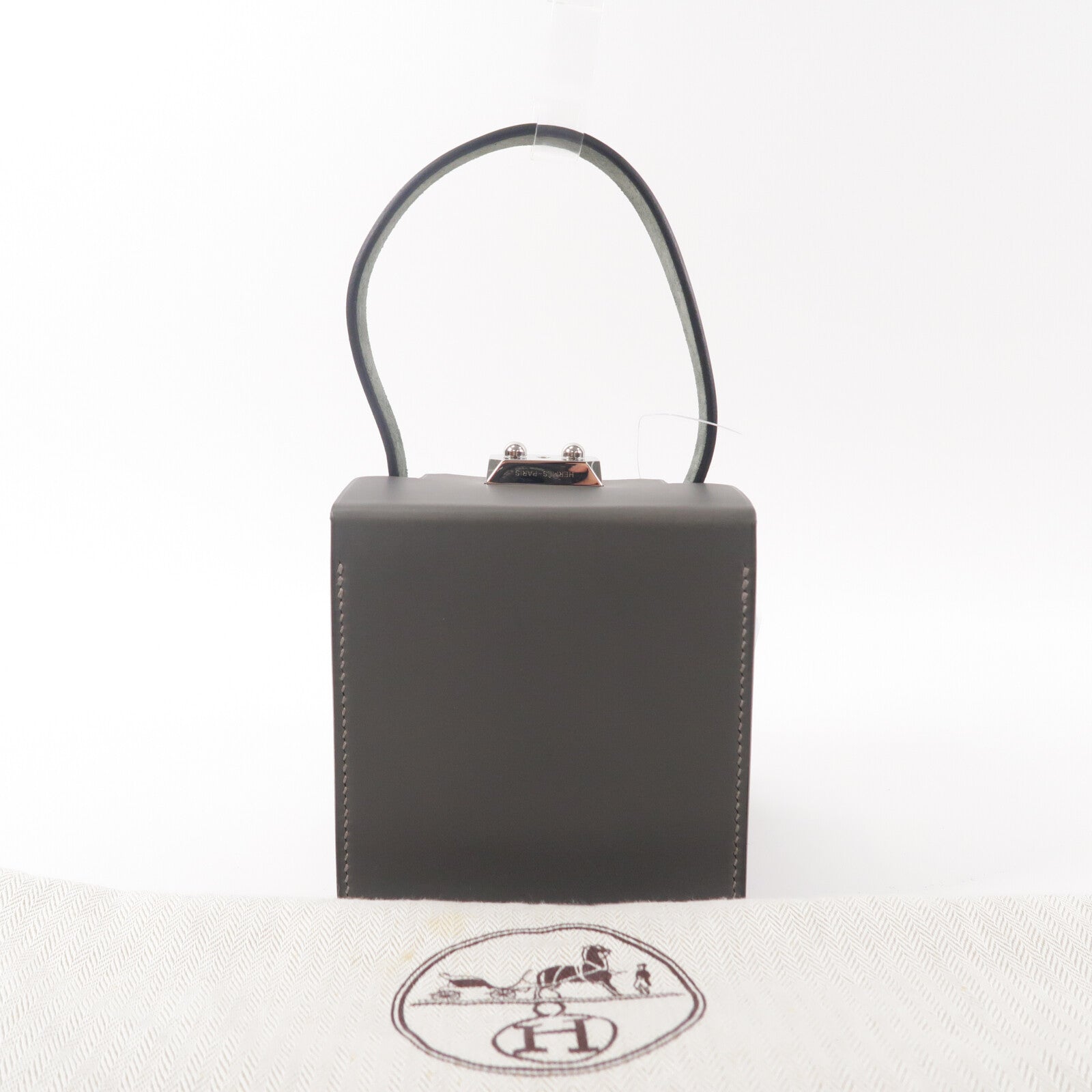 HERMES 鱷魚皮革/Vache Hunter皮革Petite H Box Bag手挽袋