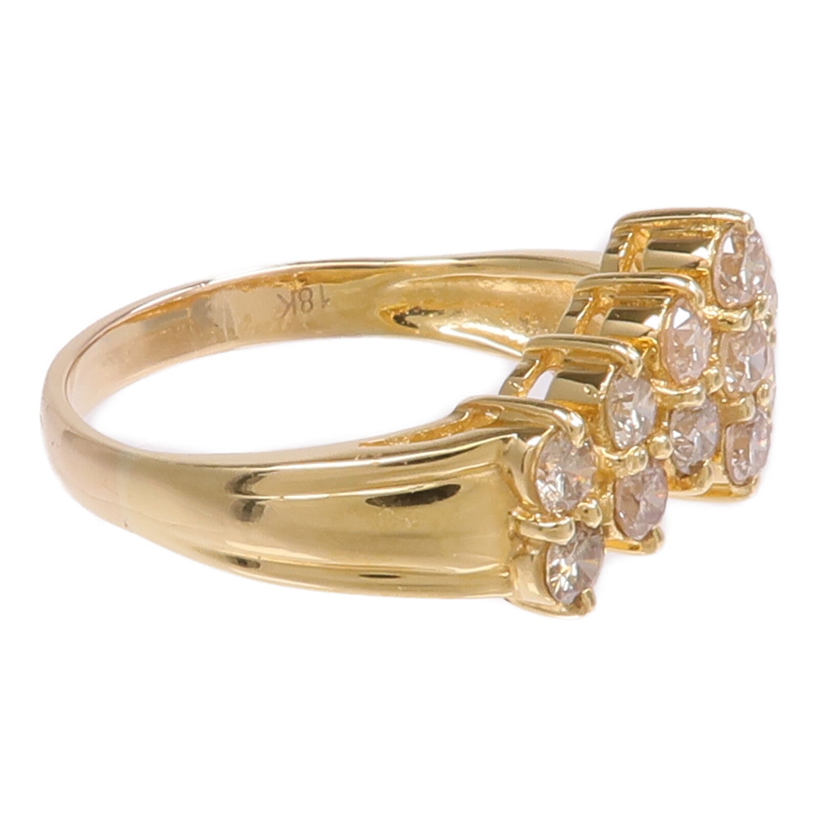 JEWELRY 【激減優惠】18K黃金Diamond Ring鑽石戒指US#8