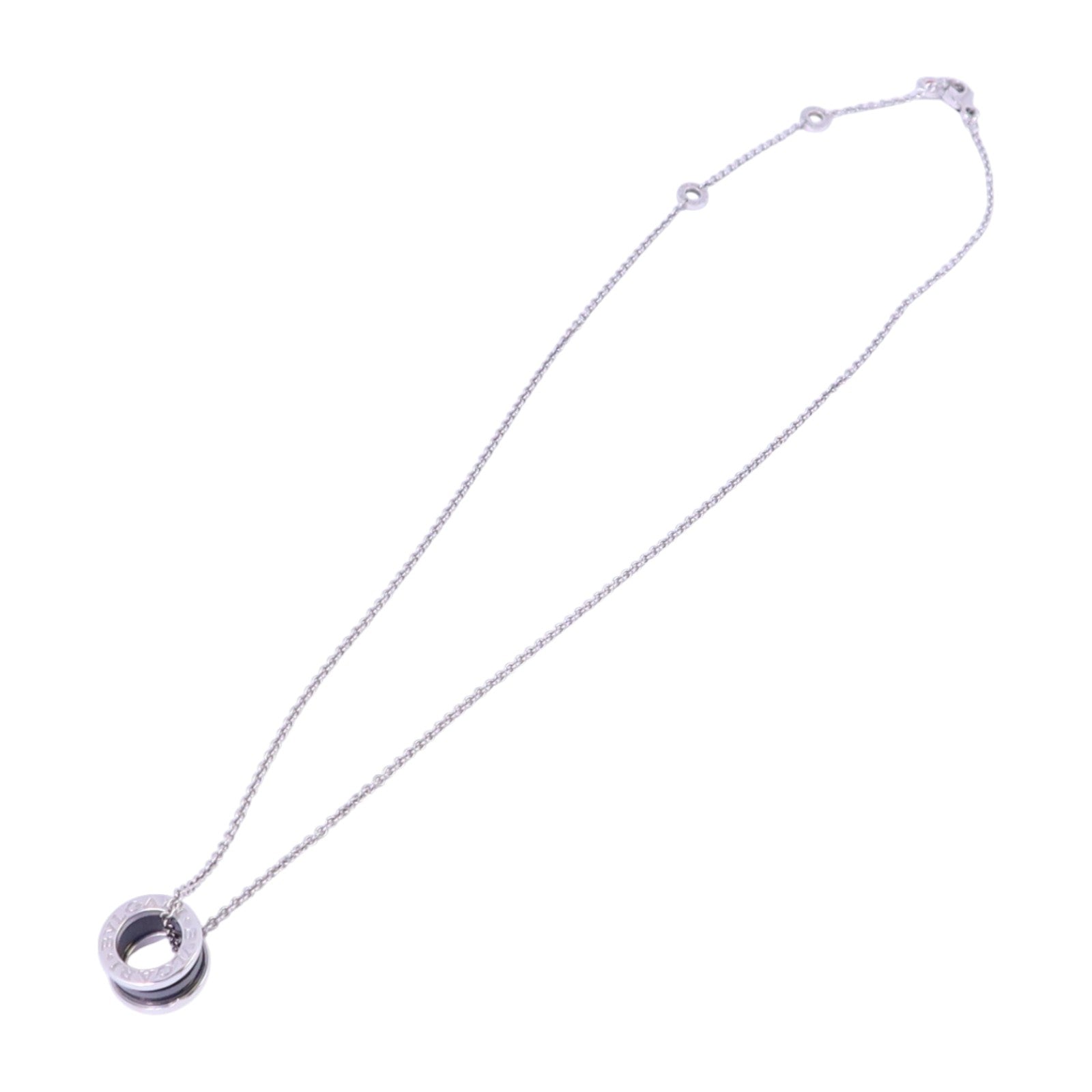 BVLGARI 925純銀/琺瑯Save The Children Necklace銀扣項鏈