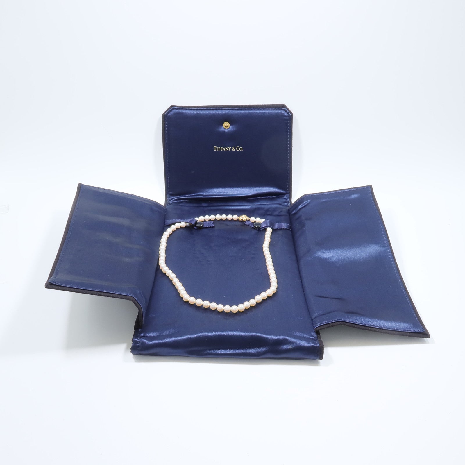 TIFFANY＆CO 18K黃金Signature Pearl Necklace珍珠項鍊