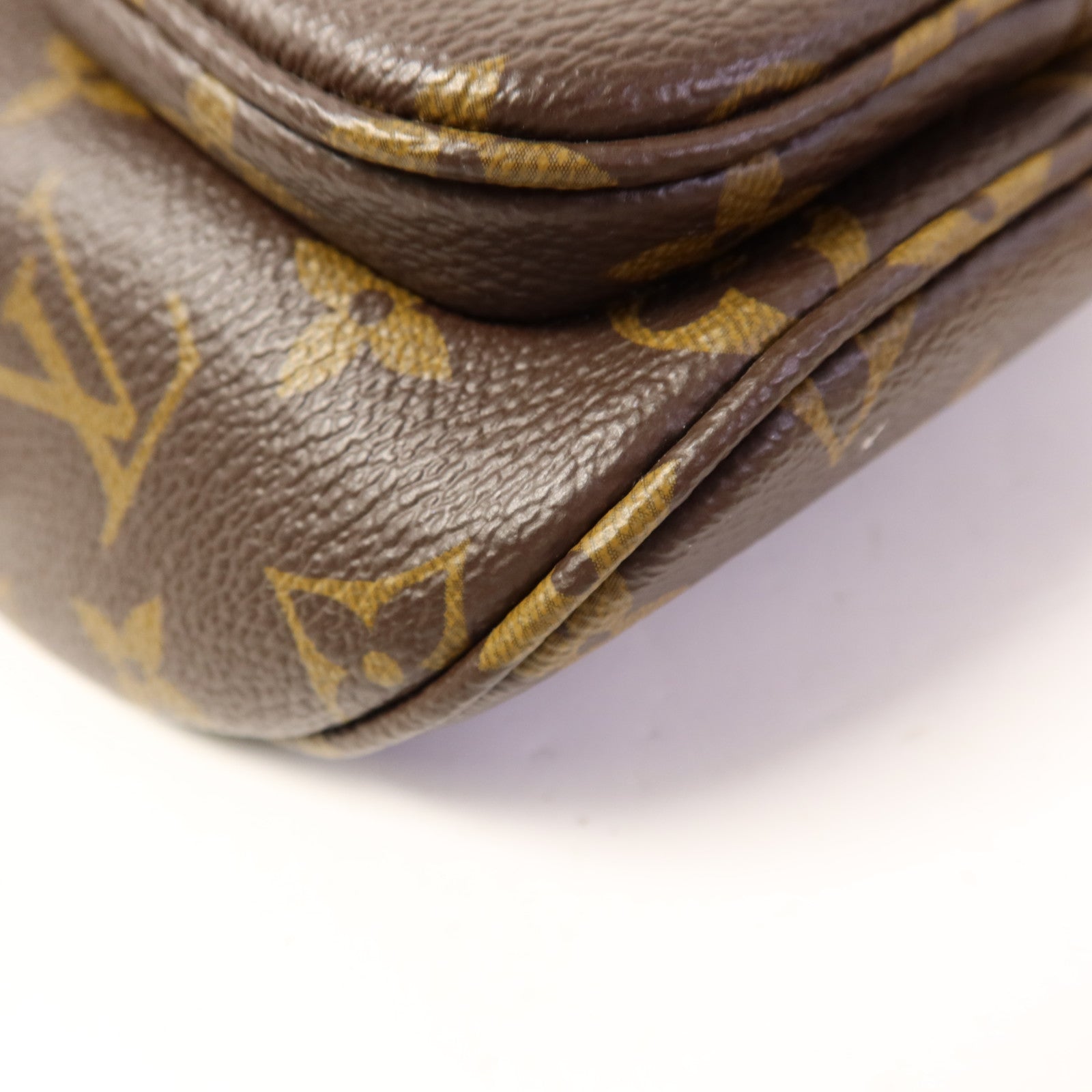 LOUIS VUITTON Monogram Mini Bumbag金扣手挽肩背兩用袋棕色