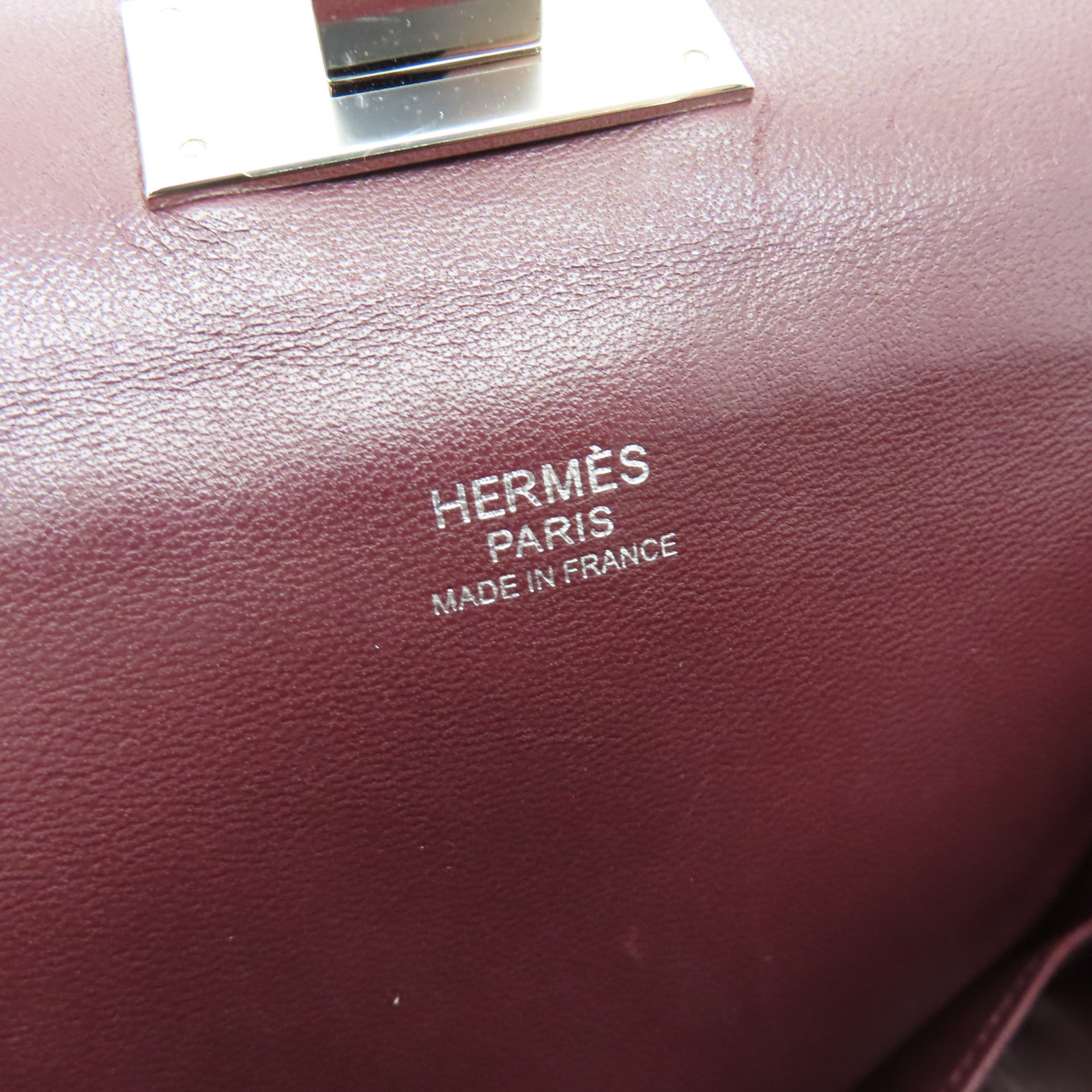 HERMES 【激減優惠】Evercolor皮革Toolbox 20銀扣手挽肩背兩用袋罌粟花橘色