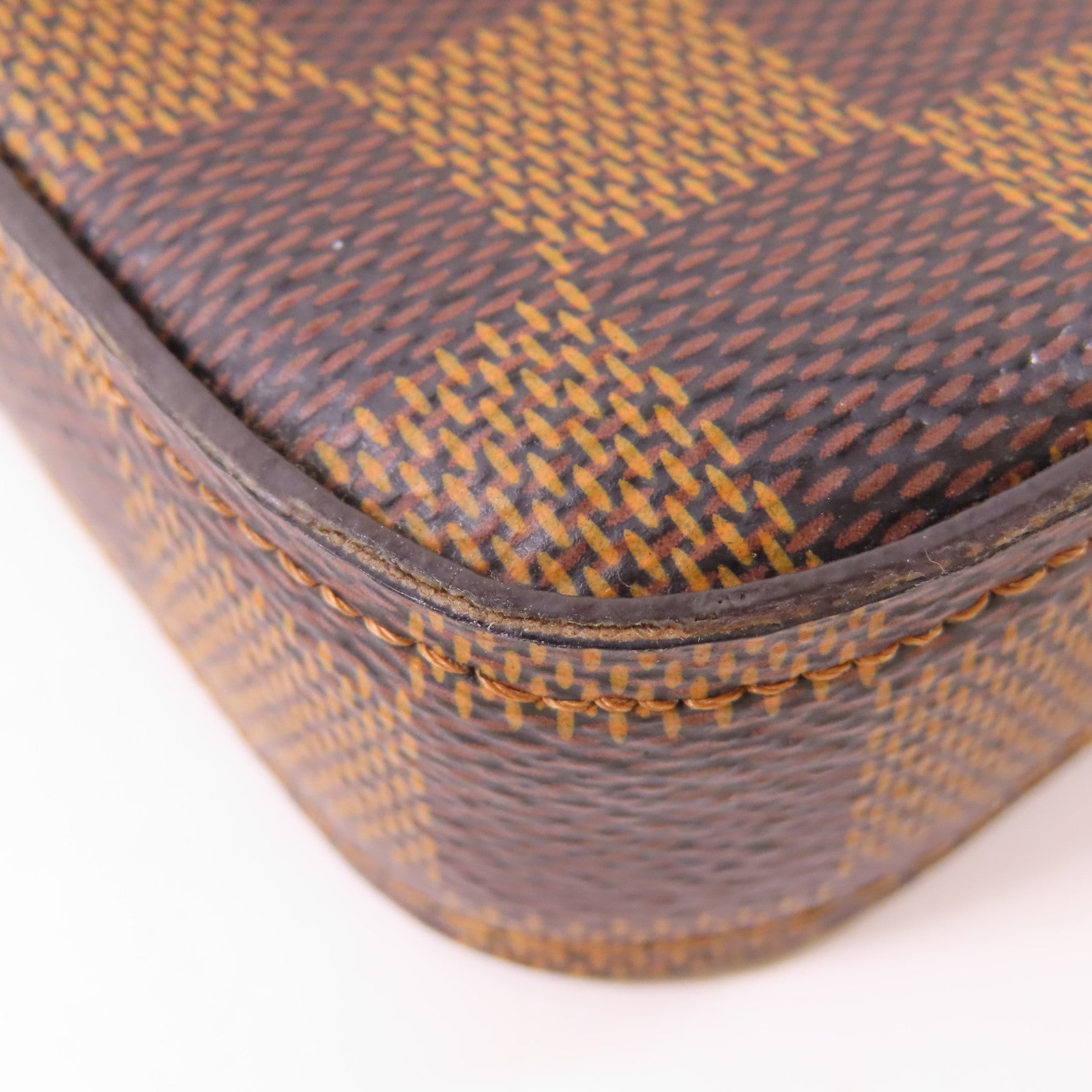 LOUIS VUITTON LV GHW Felicie Pochette Chain Shoulder Bag N63032 Damier Brown