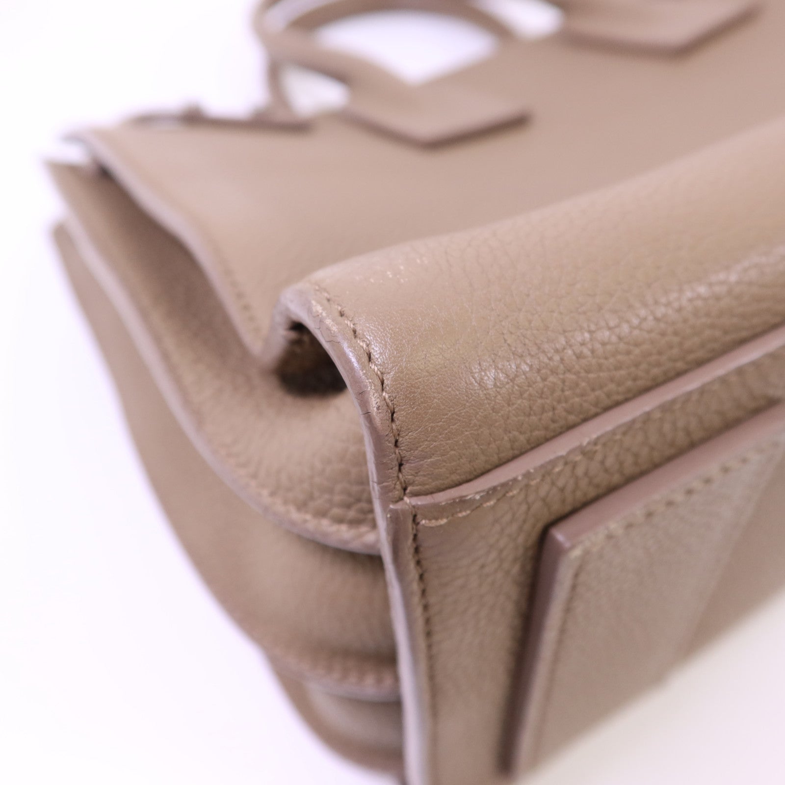 SAINT LAURENT 牛皮皮革Sac De Jour銀扣手挽肩背兩用袋