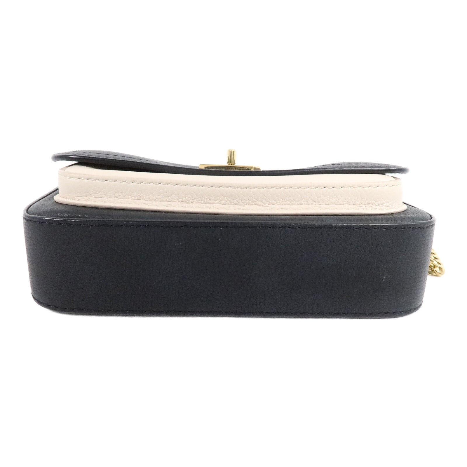 LOUIS VUITTON Grained Calf Lockme Tender Pochette鏈帶肩背袋
