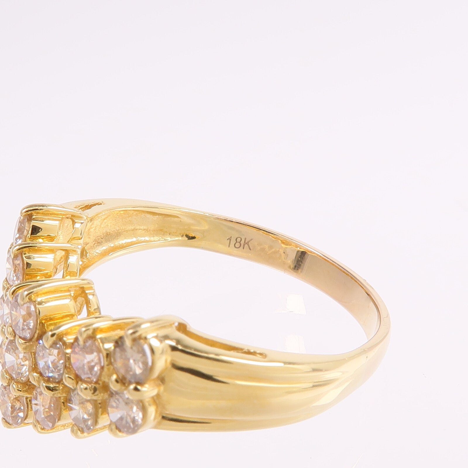 JEWELRY 【激減優惠】18K黃金Diamond Ring鑽石戒指US#8
