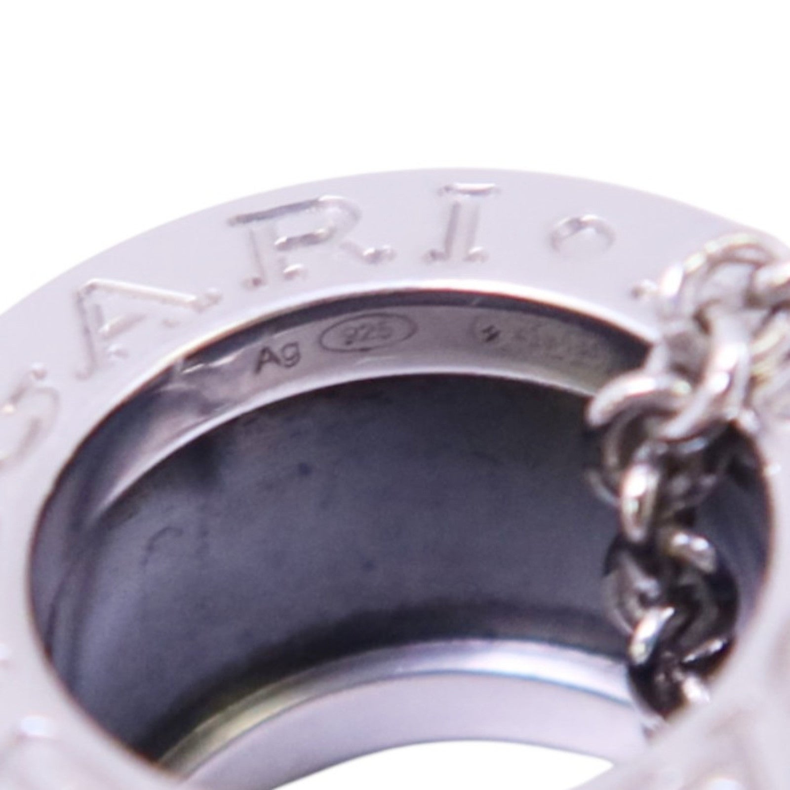BVLGARI 925純銀/琺瑯Save The Children Necklace銀扣項鏈