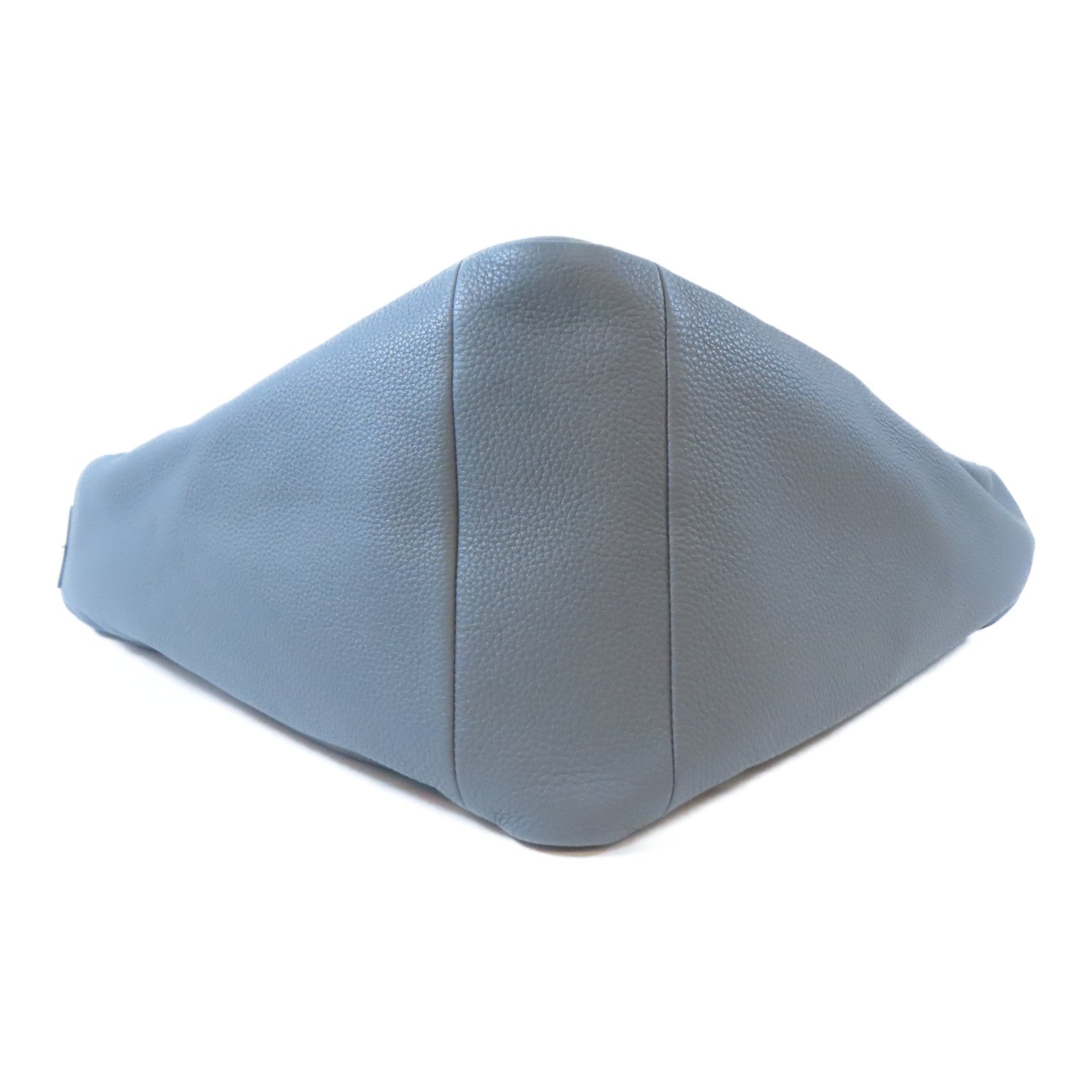 PRADA 牛皮皮革Shoulder Bag銀扣肩背袋灰色