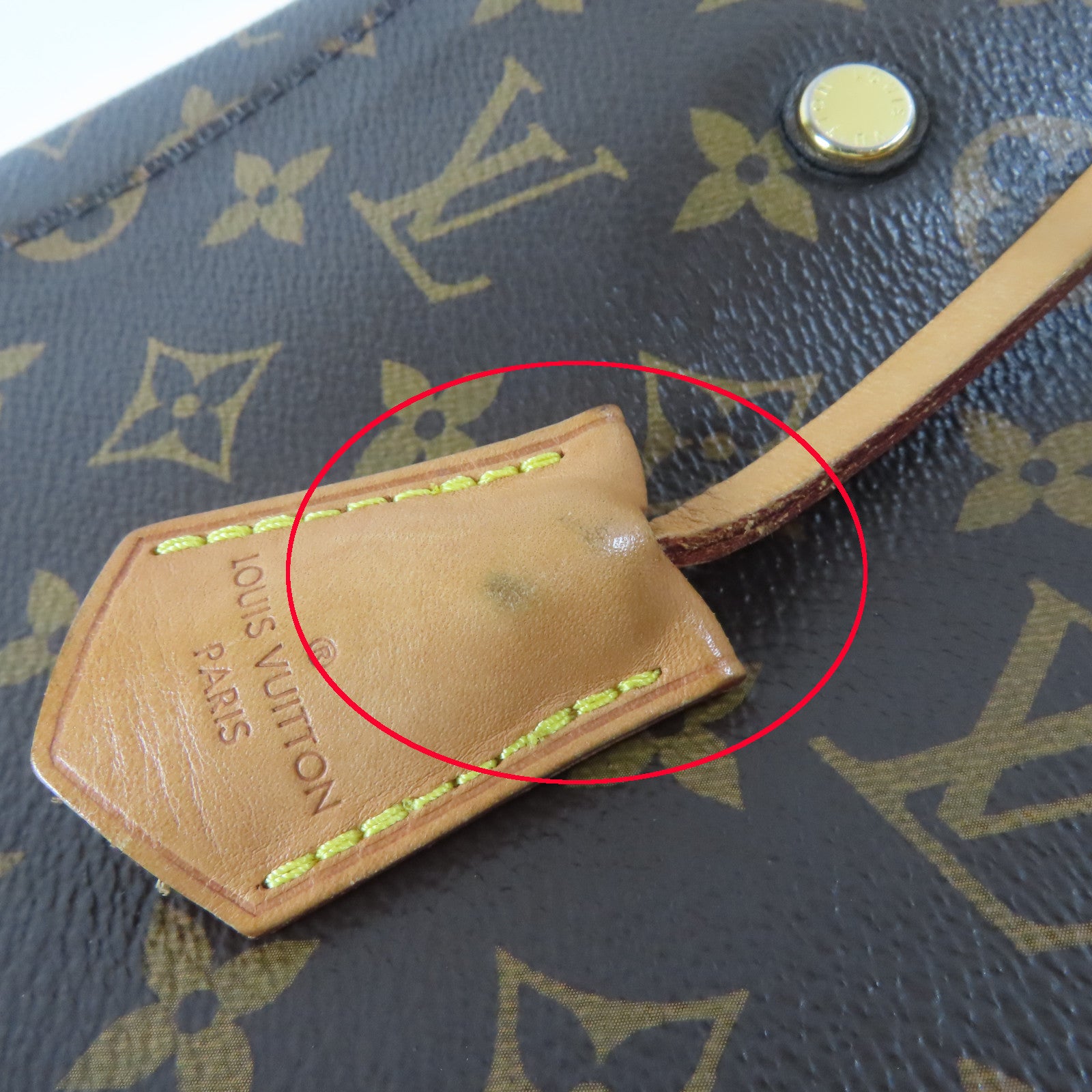 LOUIS VUITTON Monogram Montaigne BB金扣手挽肩背兩用袋啡色