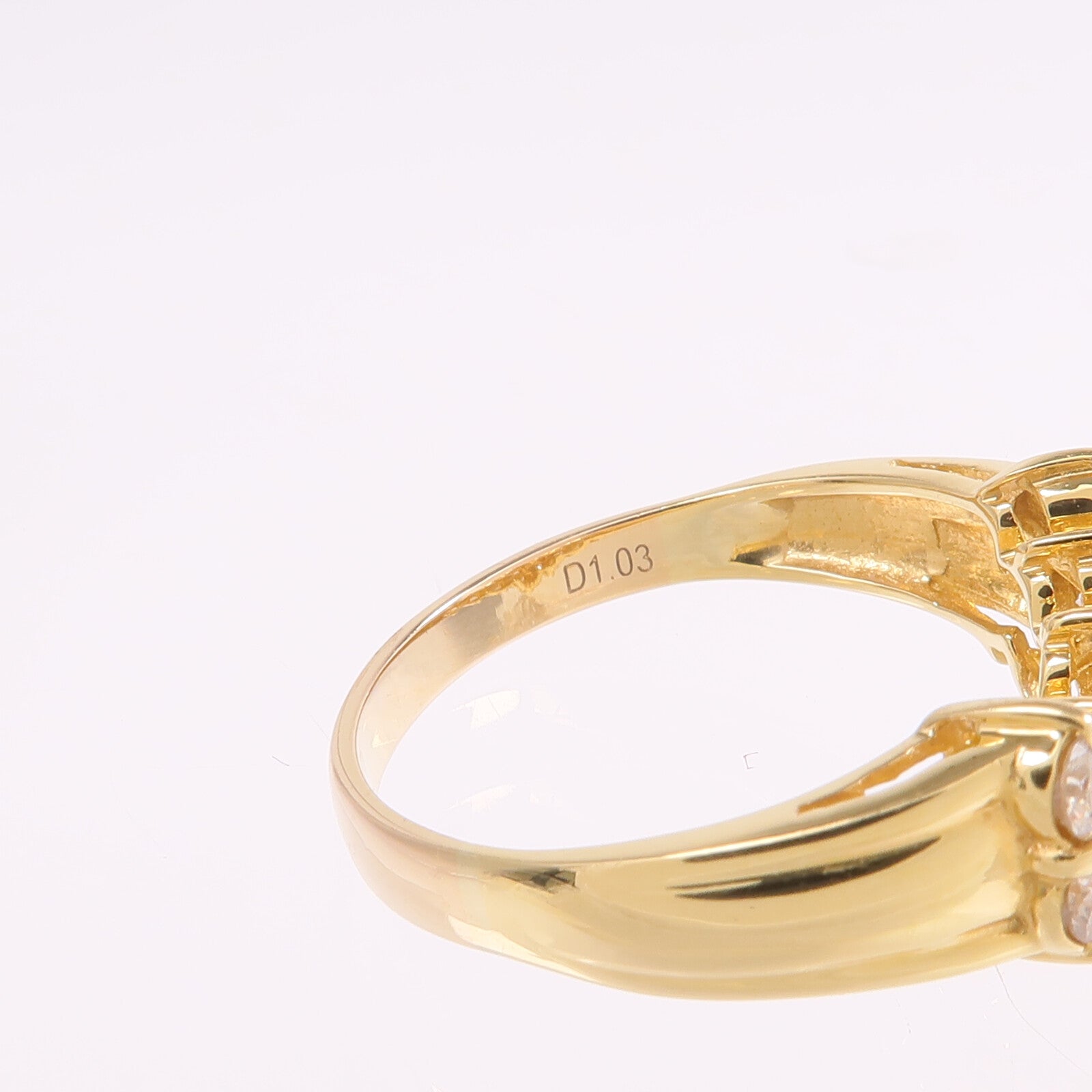 JEWELRY 【激減優惠】18K黃金Diamond Ring鑽石戒指US#8