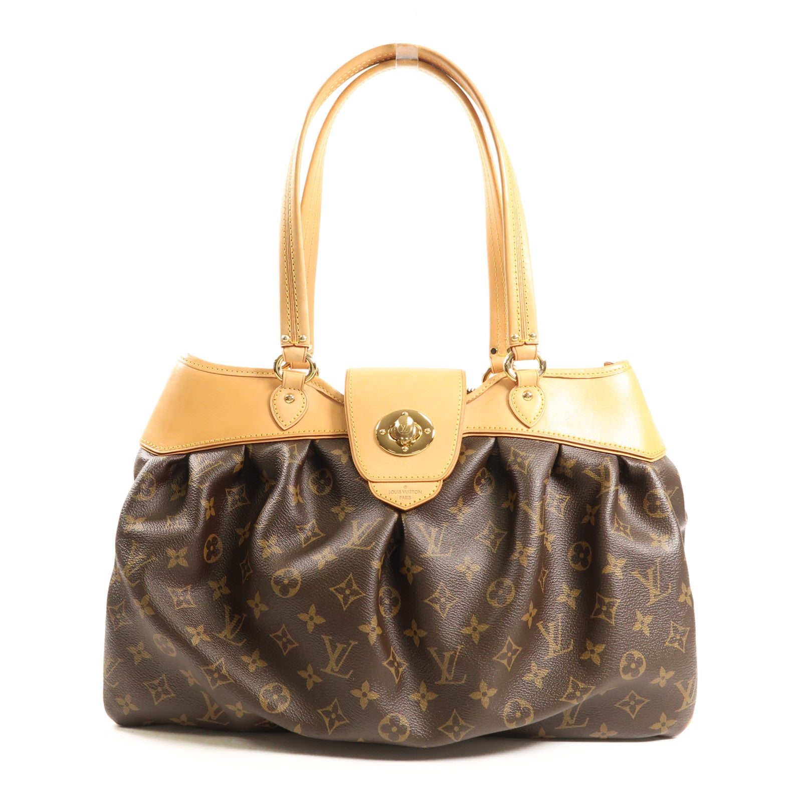 LOUIS VUITTON Monogram Boetie PM Hand Bag金扣手挽袋