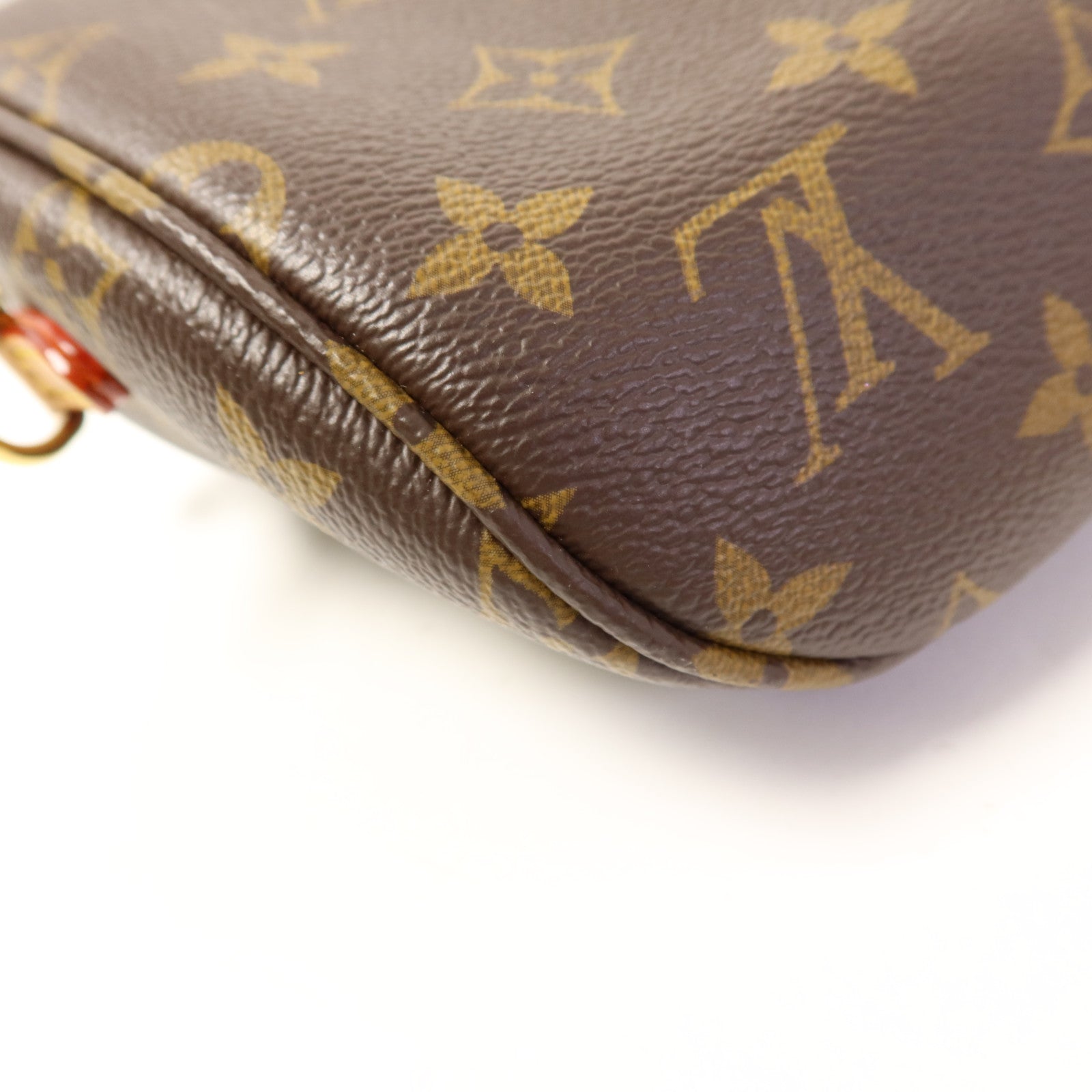 LOUIS VUITTON Monogram Mini Bumbag金扣手挽肩背兩用袋棕色