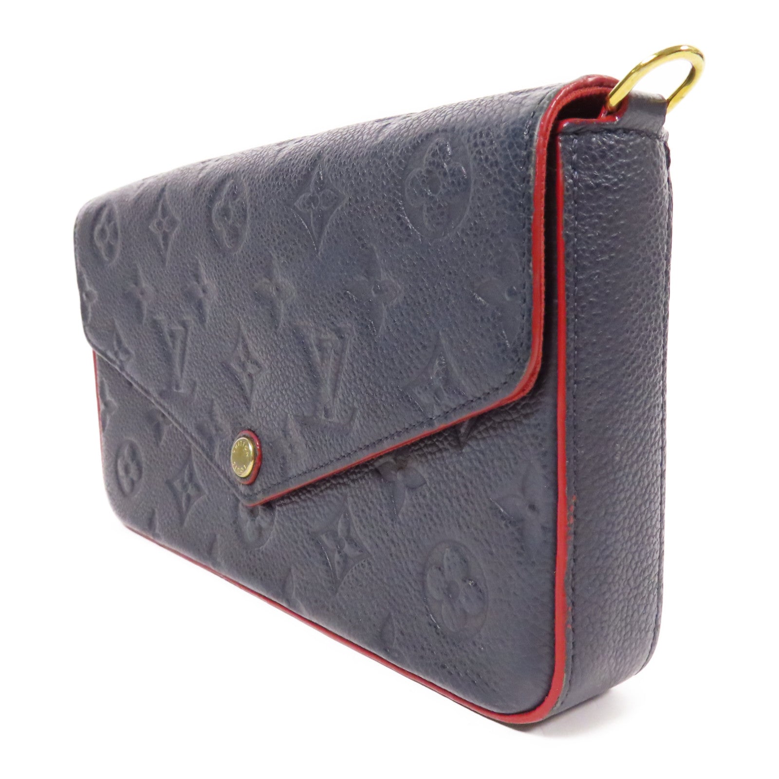 LOUIS VUITTON Monogram Empreinte Pochette Felicie金扣肩背袋