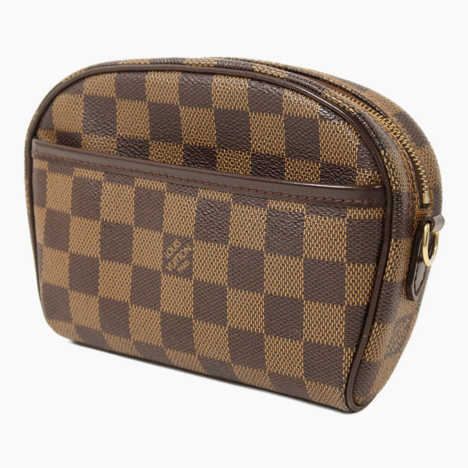 LOUIS VUITTON Damier Pochette Ipanema金扣肩背袋