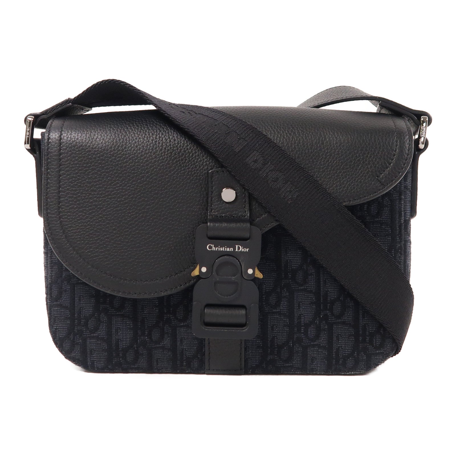 Dior 帆布/皮革Saddle肩背袋