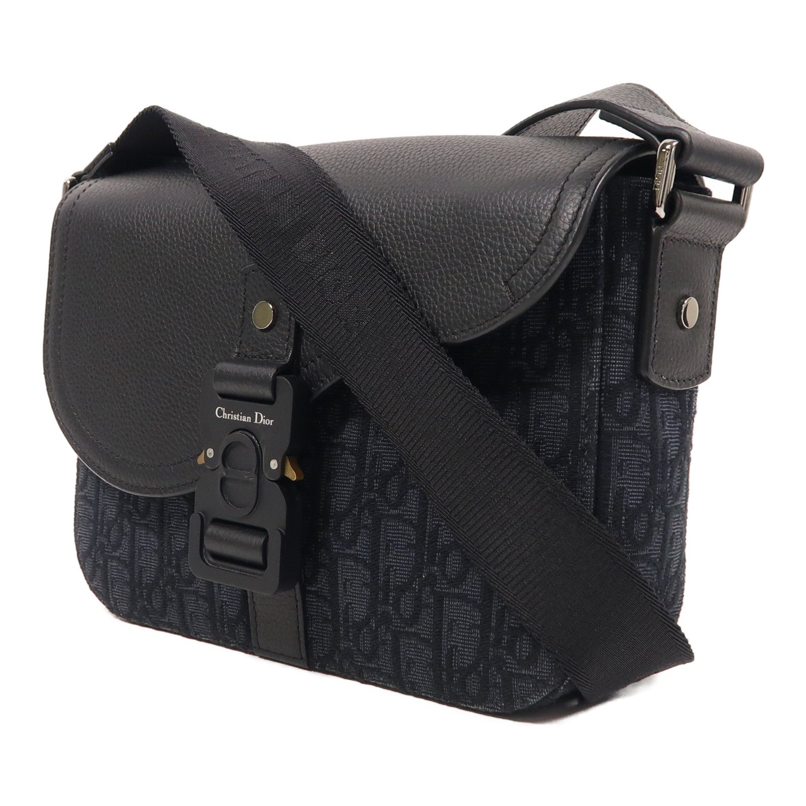 Dior 帆布/皮革Saddle肩背袋