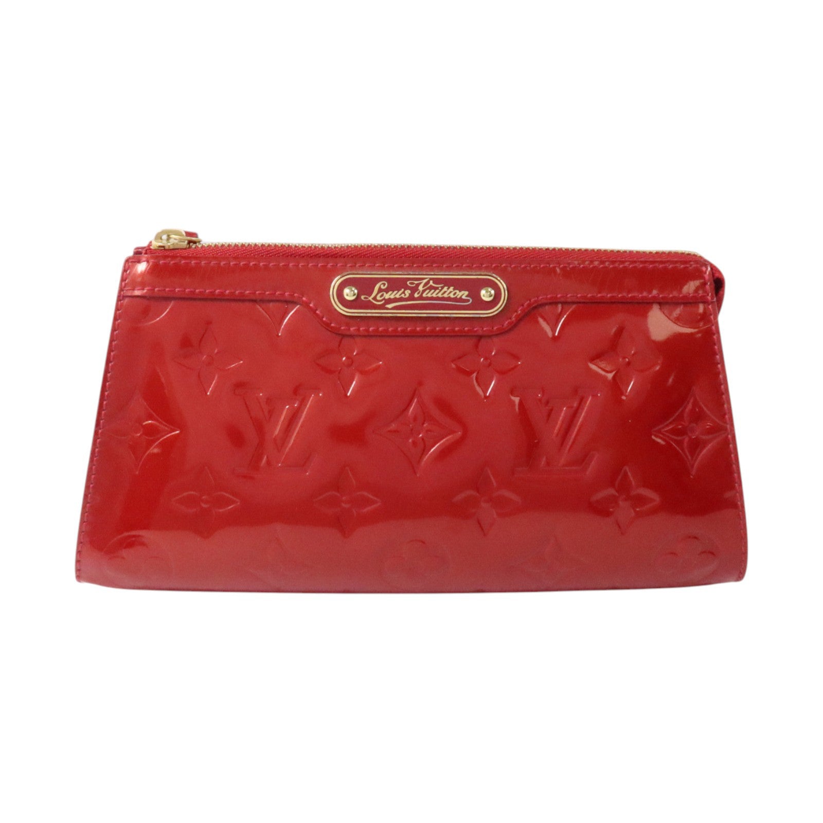 LOUIS VUITTON Monogram Vernis Trousse Cosmetic Pouch金扣小袋