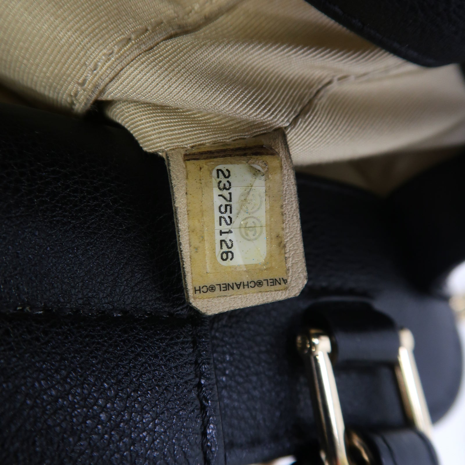CHANEL 【激減優惠】菱格牛皮皮革Mini Cruise金扣手挽肩背兩用袋黑色