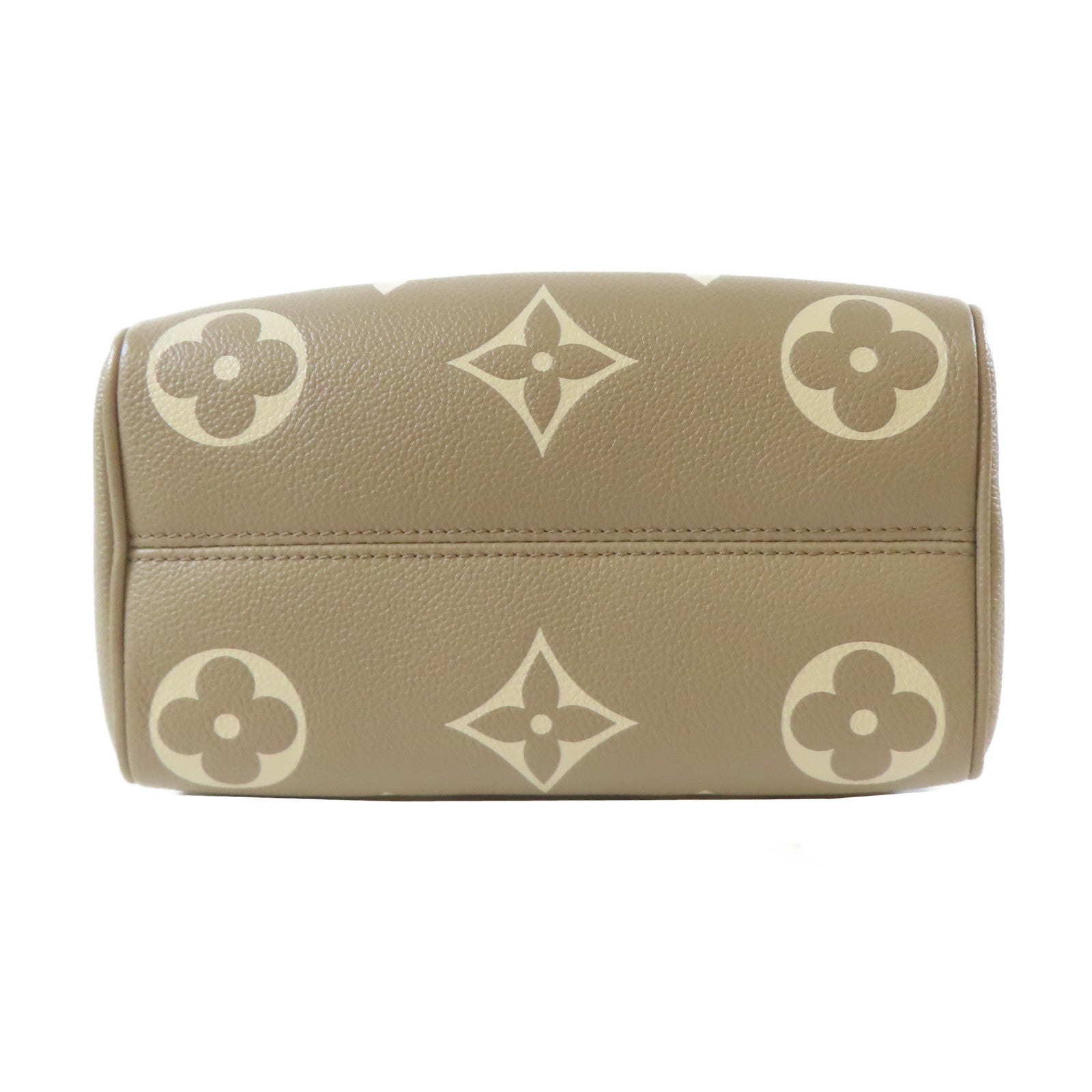 LOUIS VUITTON Monogram Empreinte Speedy Bandouliere 20 2 Way Bag金扣手挽肩背兩用袋米色