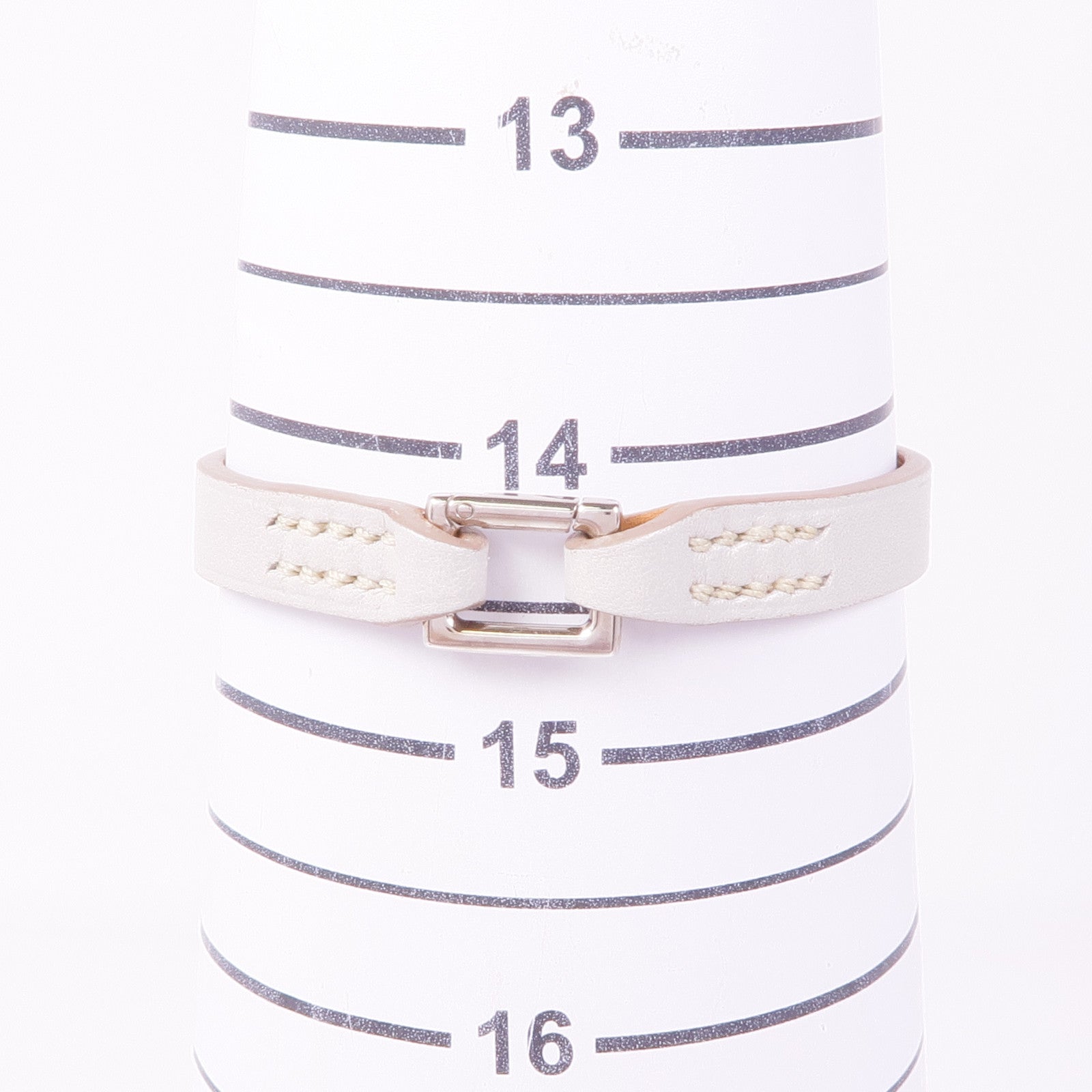 HERMES Swift皮革Micro Kelly Bracelet銀扣手帶