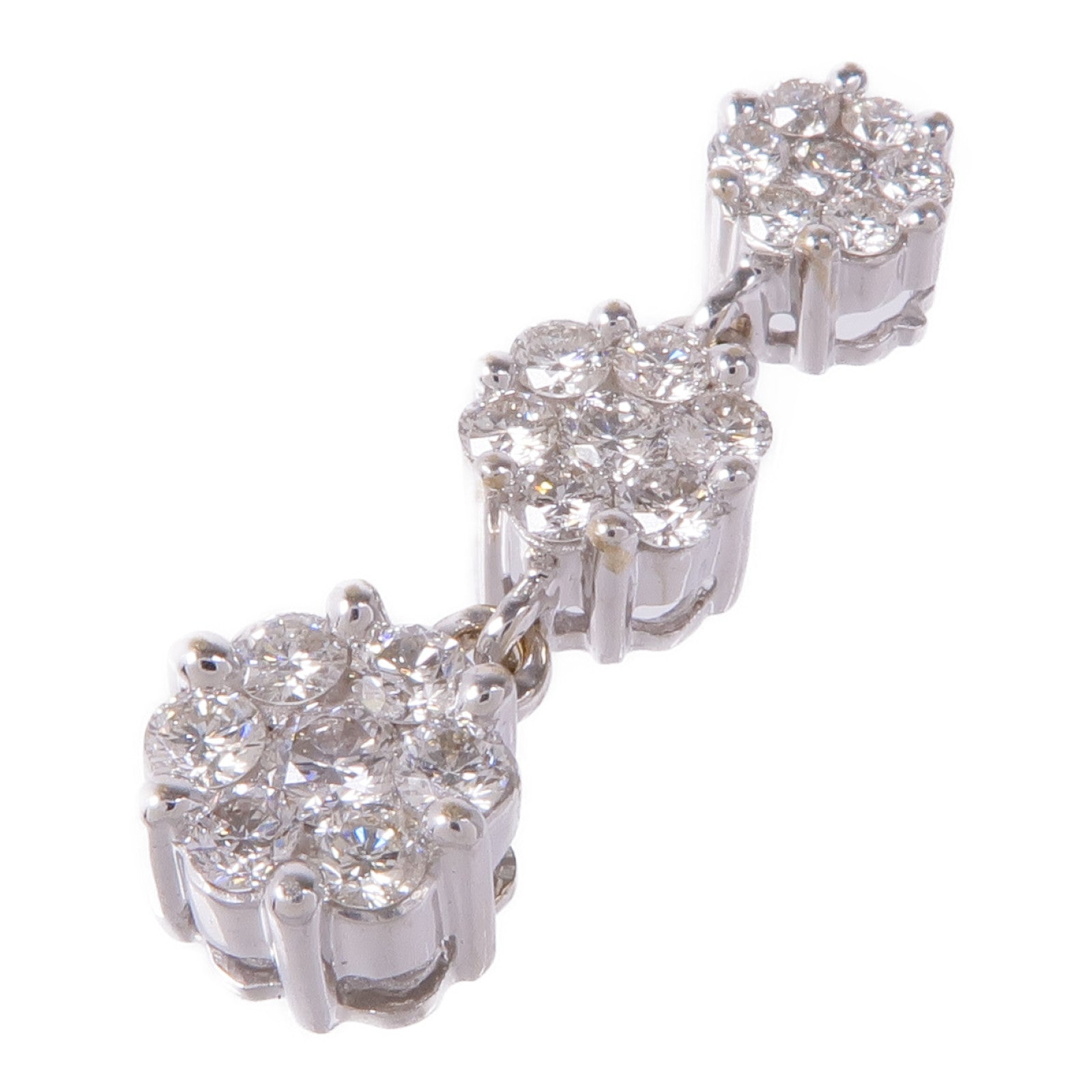 JEWELRY 18K白金Diamond Pendant Top鑽石吊墜