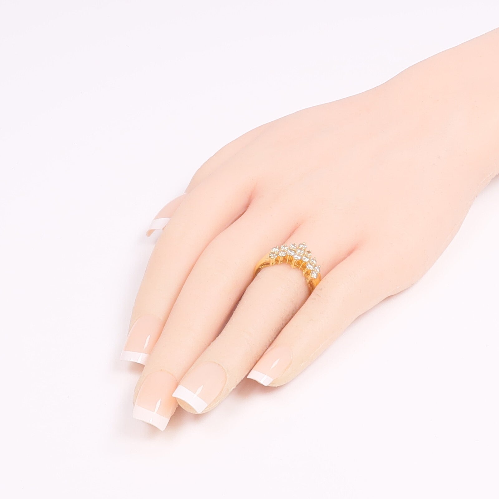JEWELRY 【激減優惠】18K黃金Diamond Ring鑽石戒指US#8