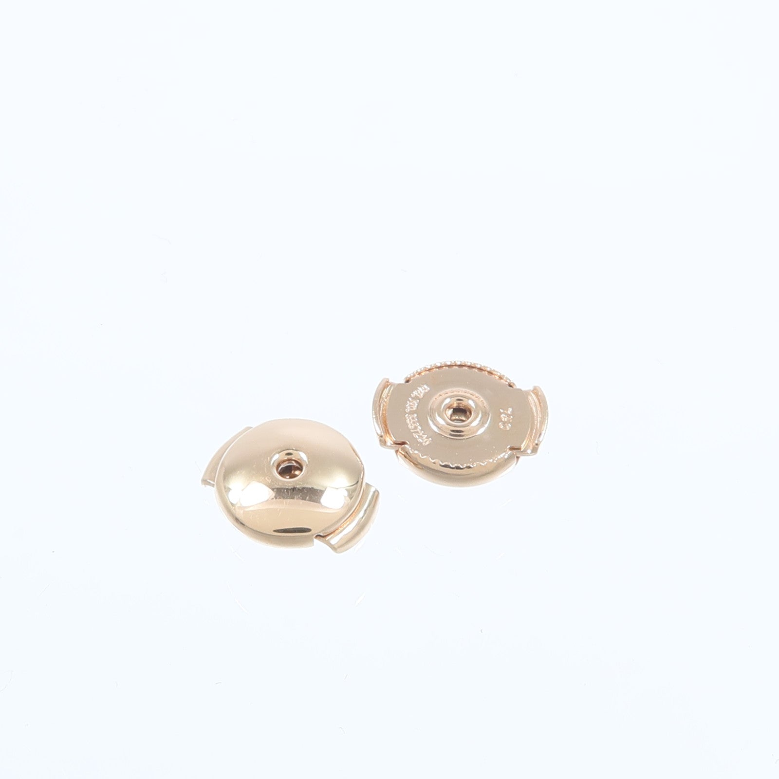 HERMES 18K玫瑰金Chaine D'aucre Enchainee耳環