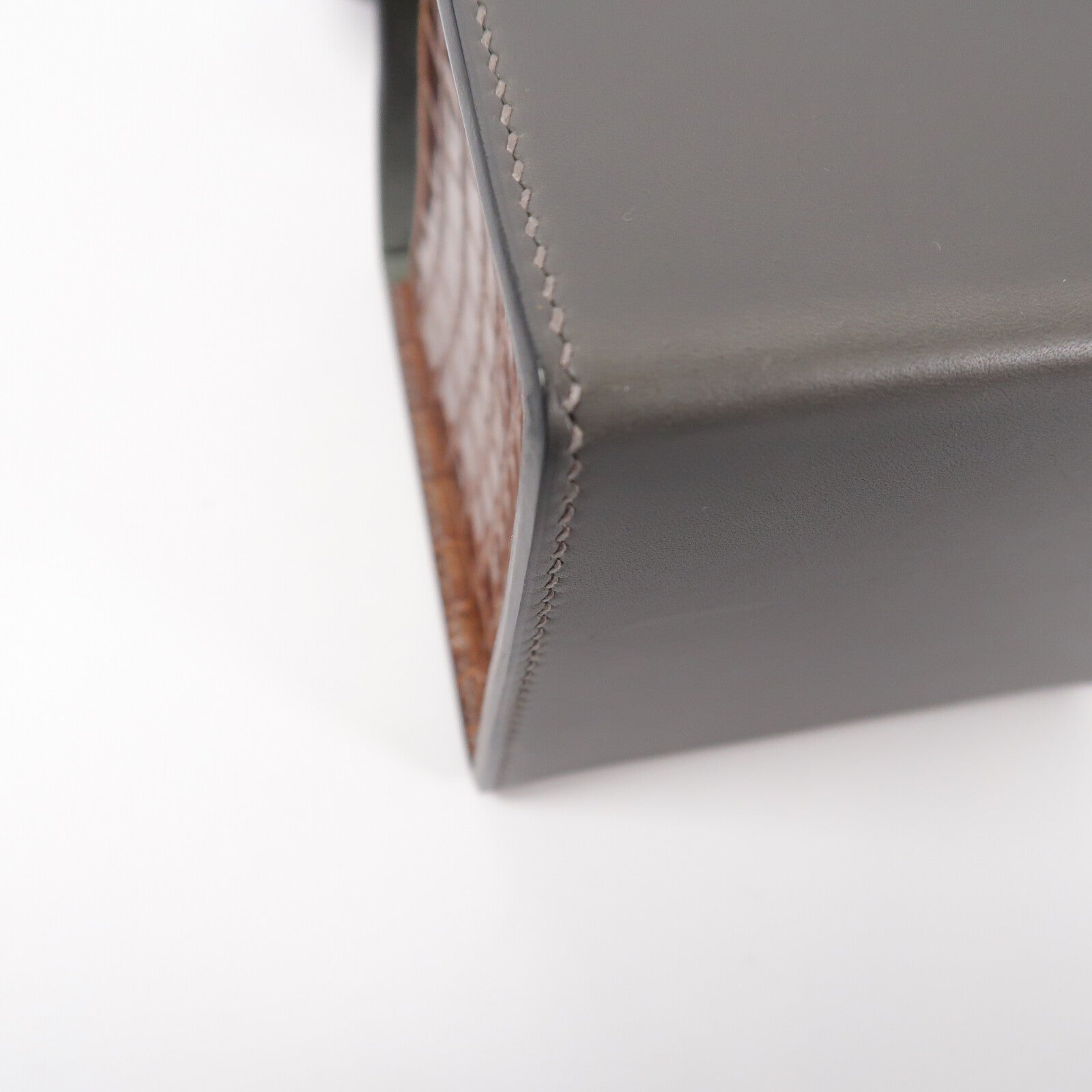 HERMES 鱷魚皮革/Vache Hunter皮革Petite H Box Bag手挽袋