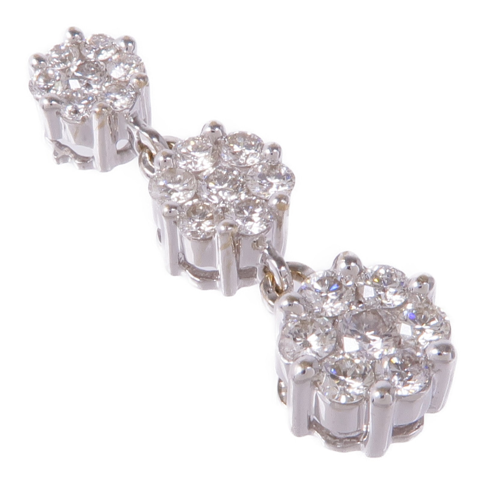 JEWELRY 18K白金Diamond Pendant Top鑽石吊墜