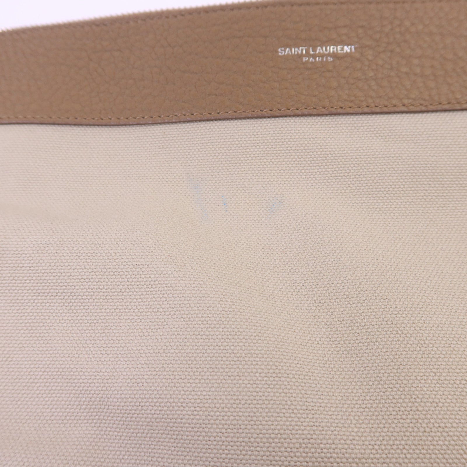 SAINT LAURENT 牛皮皮革Sac De Jour銀扣手挽肩背兩用袋