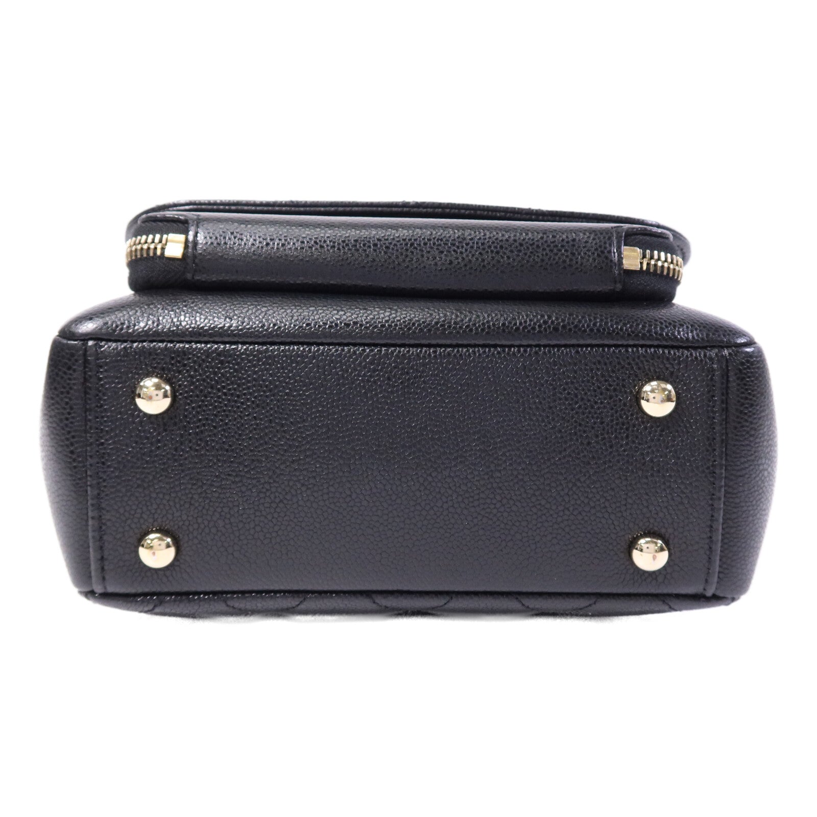 CHANEL 牛皮皮革Business Affinity Small金扣鏈帶手挽肩背兩用袋