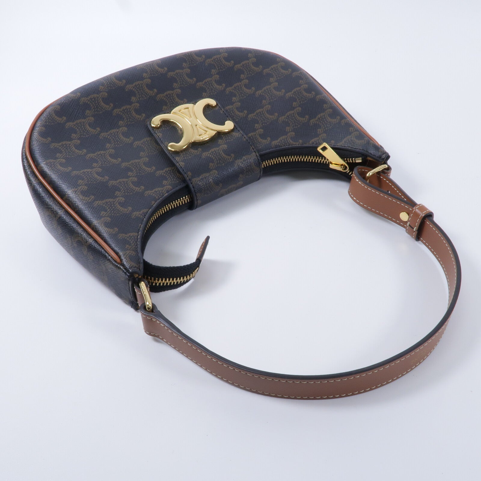 CELINE 塗層帆布Triomphe Ava肩背袋