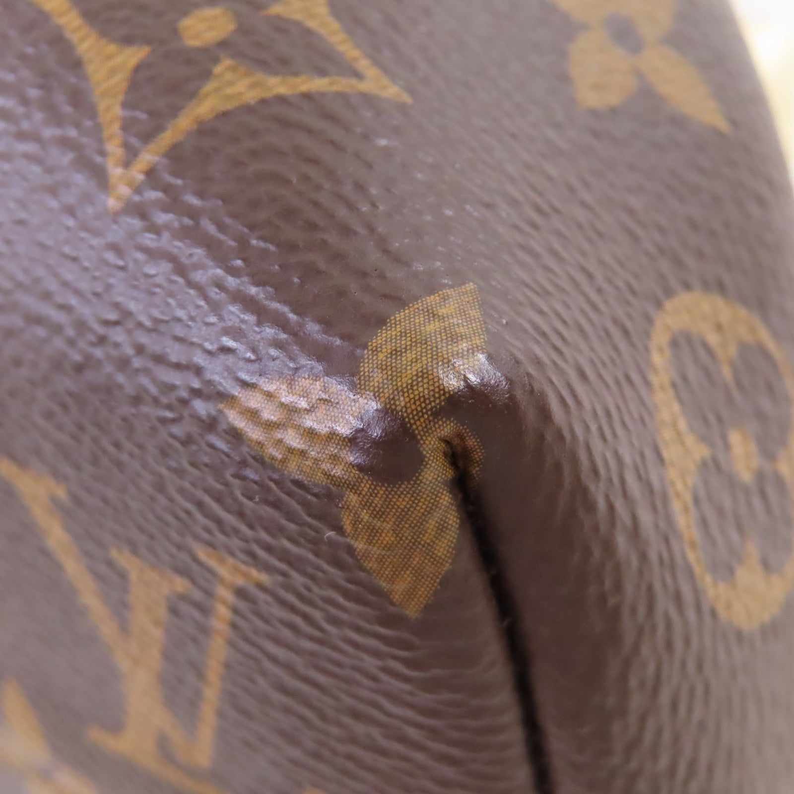 LOUIS VUITTON Monogram Clutch Shoulder Bag金扣鏈帶手挽肩背兩用袋啡色