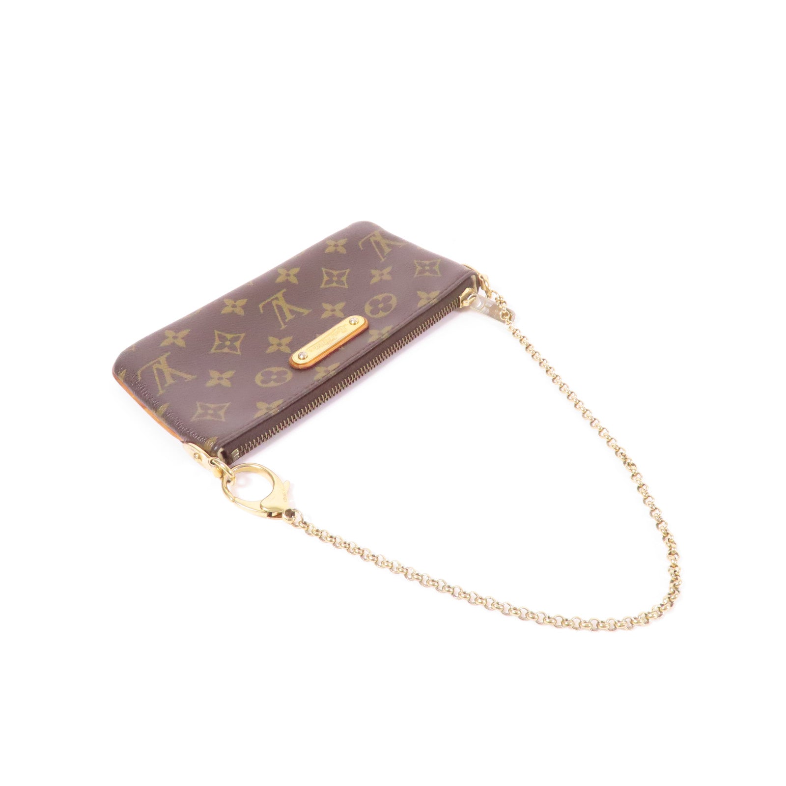 LOUIS VUITTON Monogram Pochette Milla金扣手挽袋