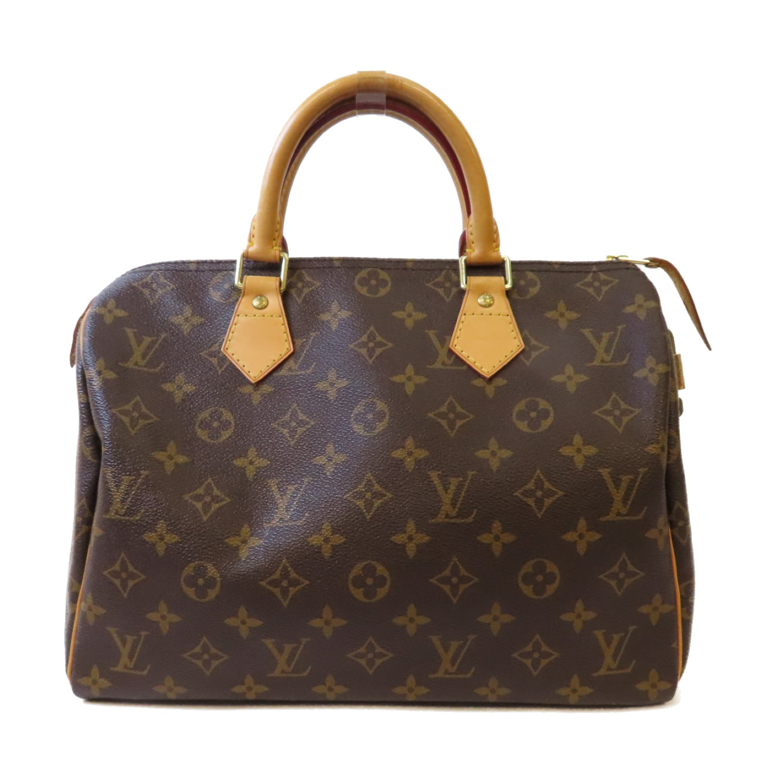 LOUIS VUITTON Monogram Speedy 30金扣手挽袋啡色
