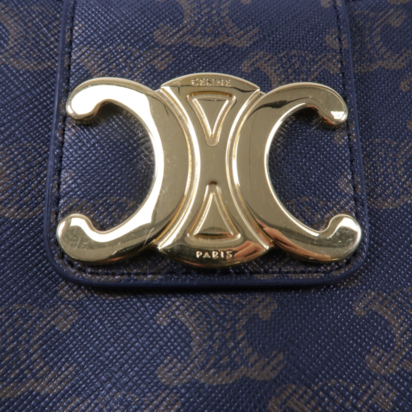CELINE 塗層帆布Triomphe Ava肩背袋