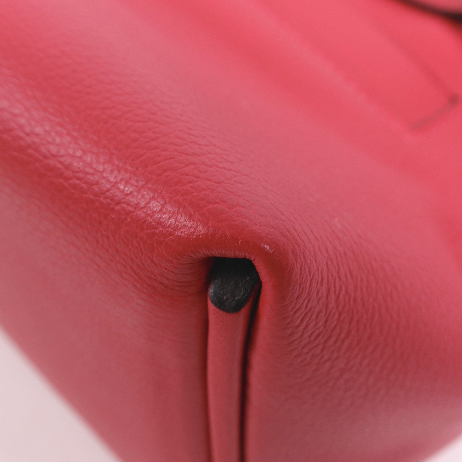 HERMES Evercolor皮革24/24 Mini銀扣手挽肩背兩用袋Framboise